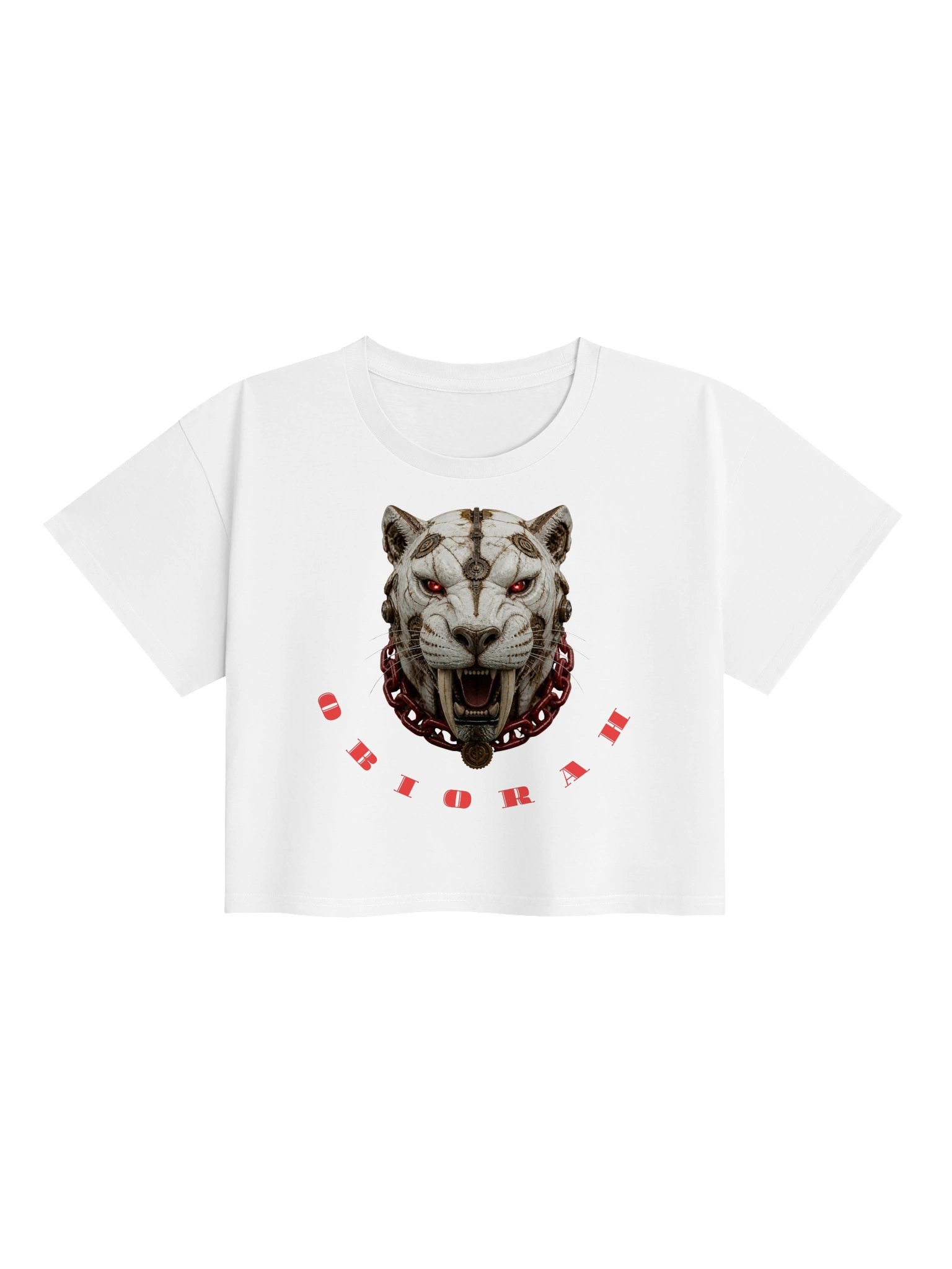 Cyber Tiger - Red Fury Crop Top product image (1)