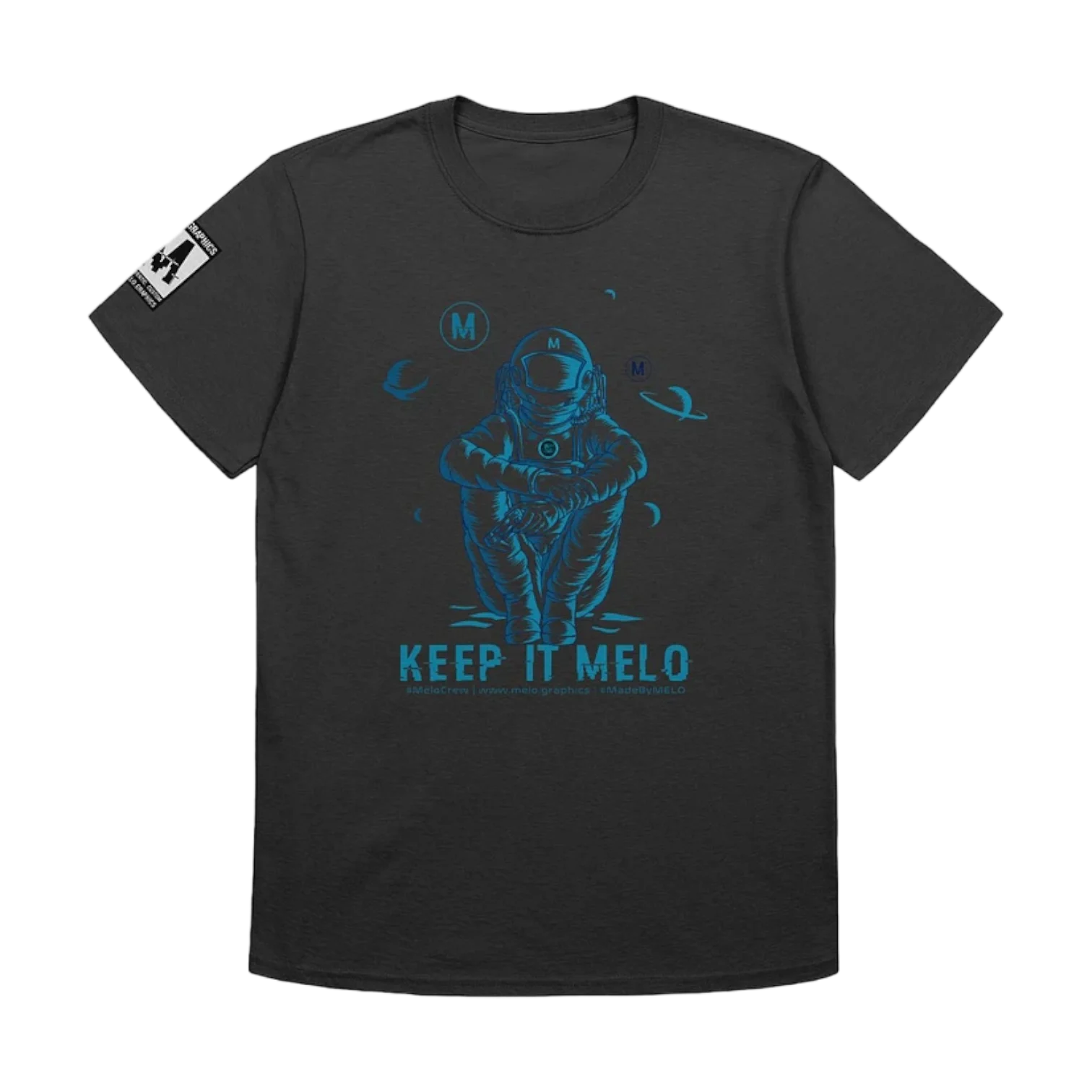 #MeloCrew Vibes: Blue - Basic T-Shirt | #MadeByMELO product image (2)