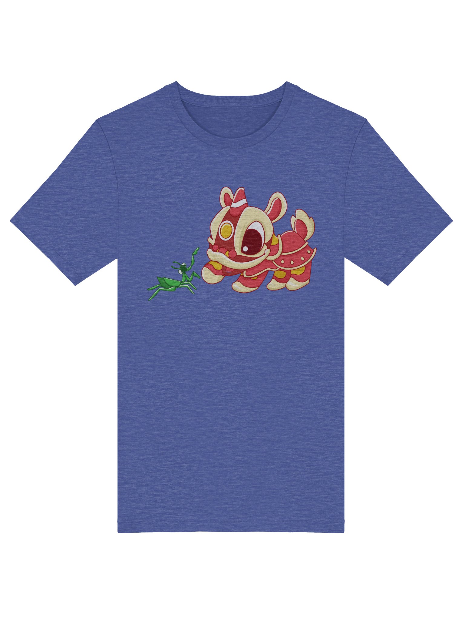 Mantis Meets Lion Heather Tee - Cotton Blend product image (17)
