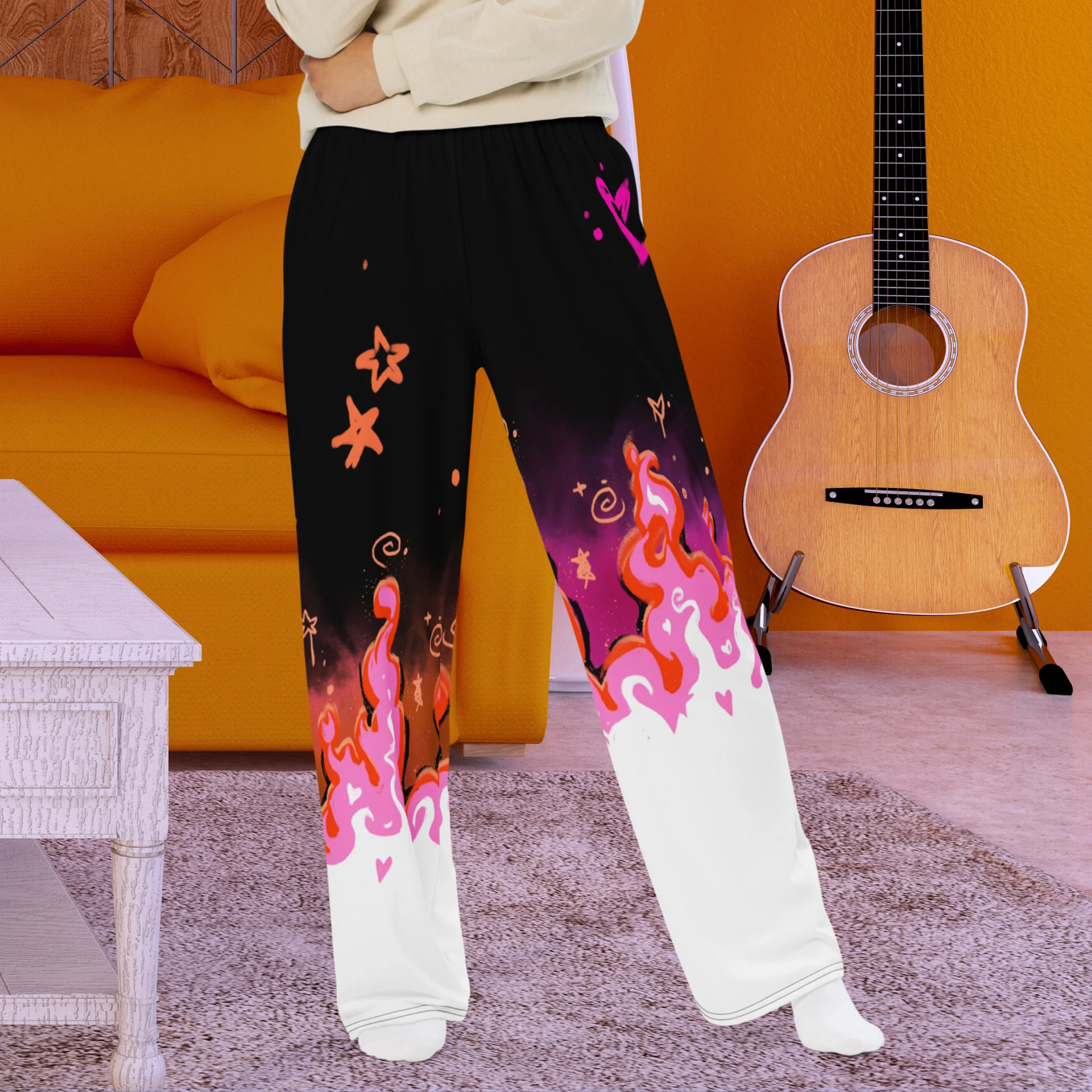 RISE Collection: Subtle Lesbian Pride Phoenix Wide Leg Pants product image (1)