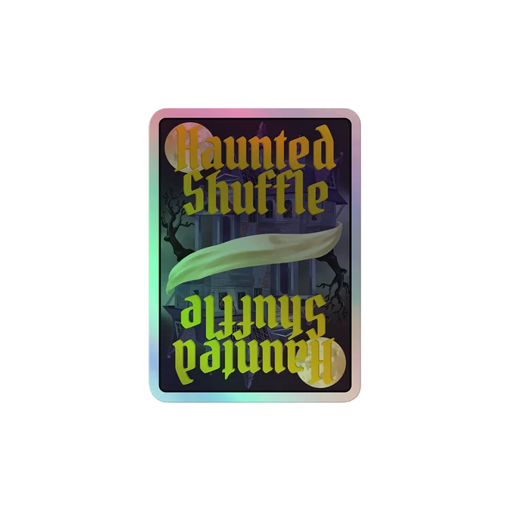 Haunted Shuffle holographic sticker product image (2)