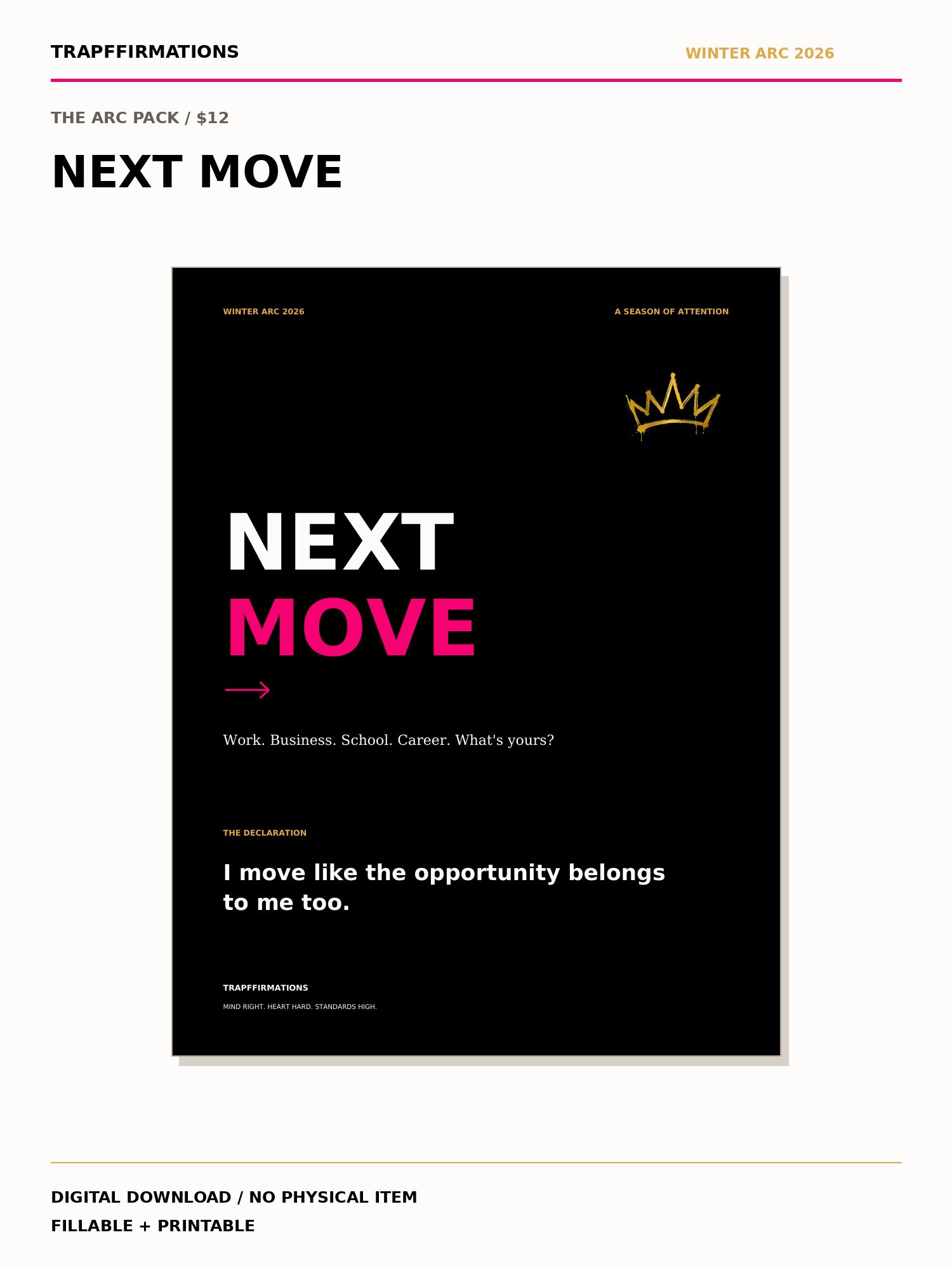 NEXT MOVE | Winter Arc 2026 Arc Pack product image (1)