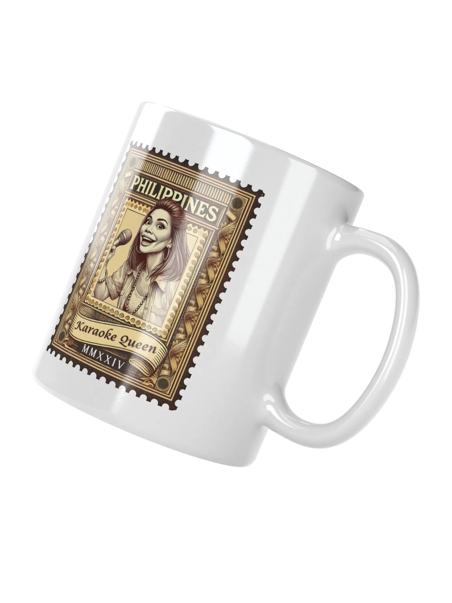 Karaoke Queen White Glossy Mug product image (3)