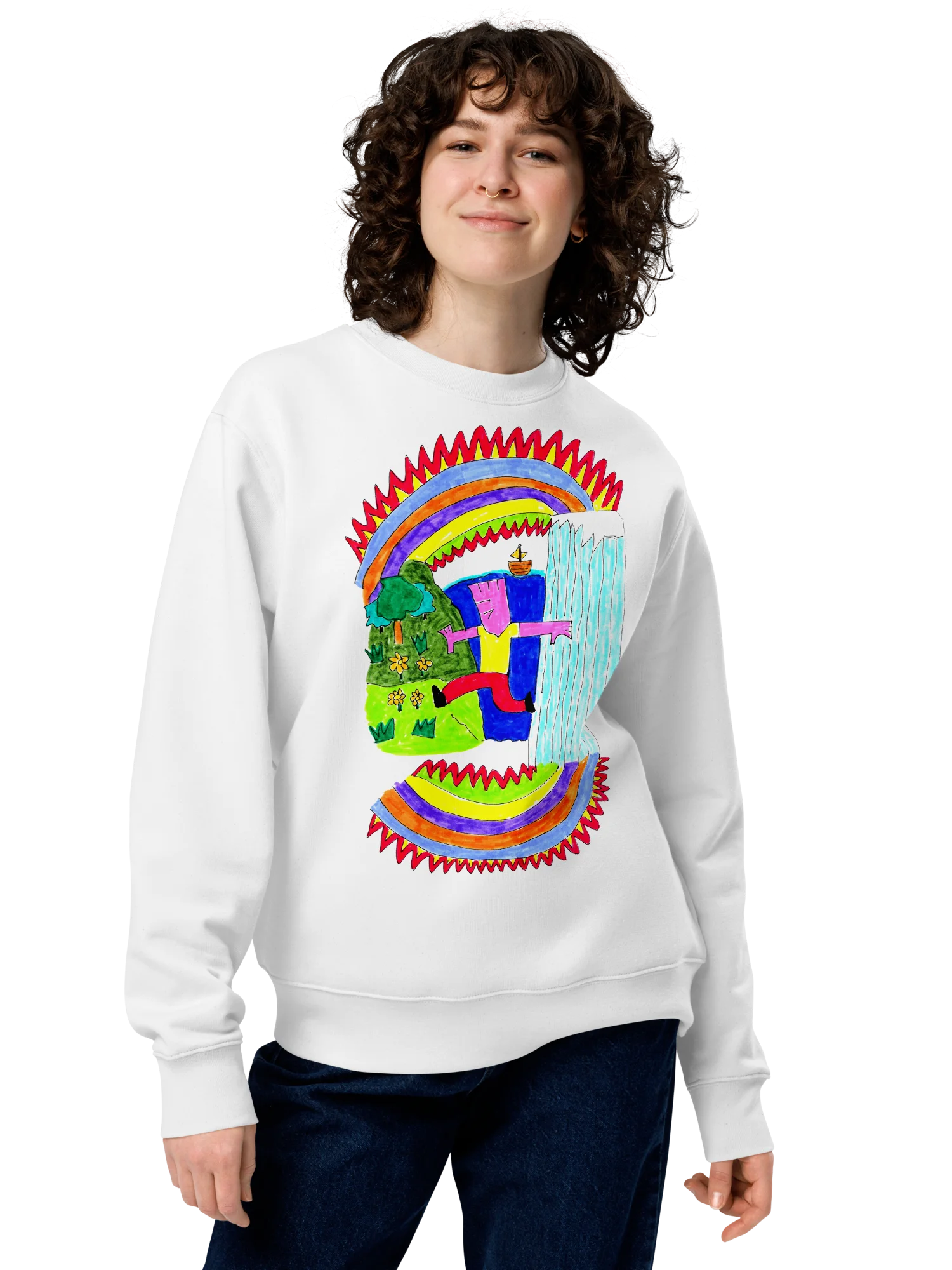 Abstract Lands Beyond Unisex Eco Sweatshirt product image (29)