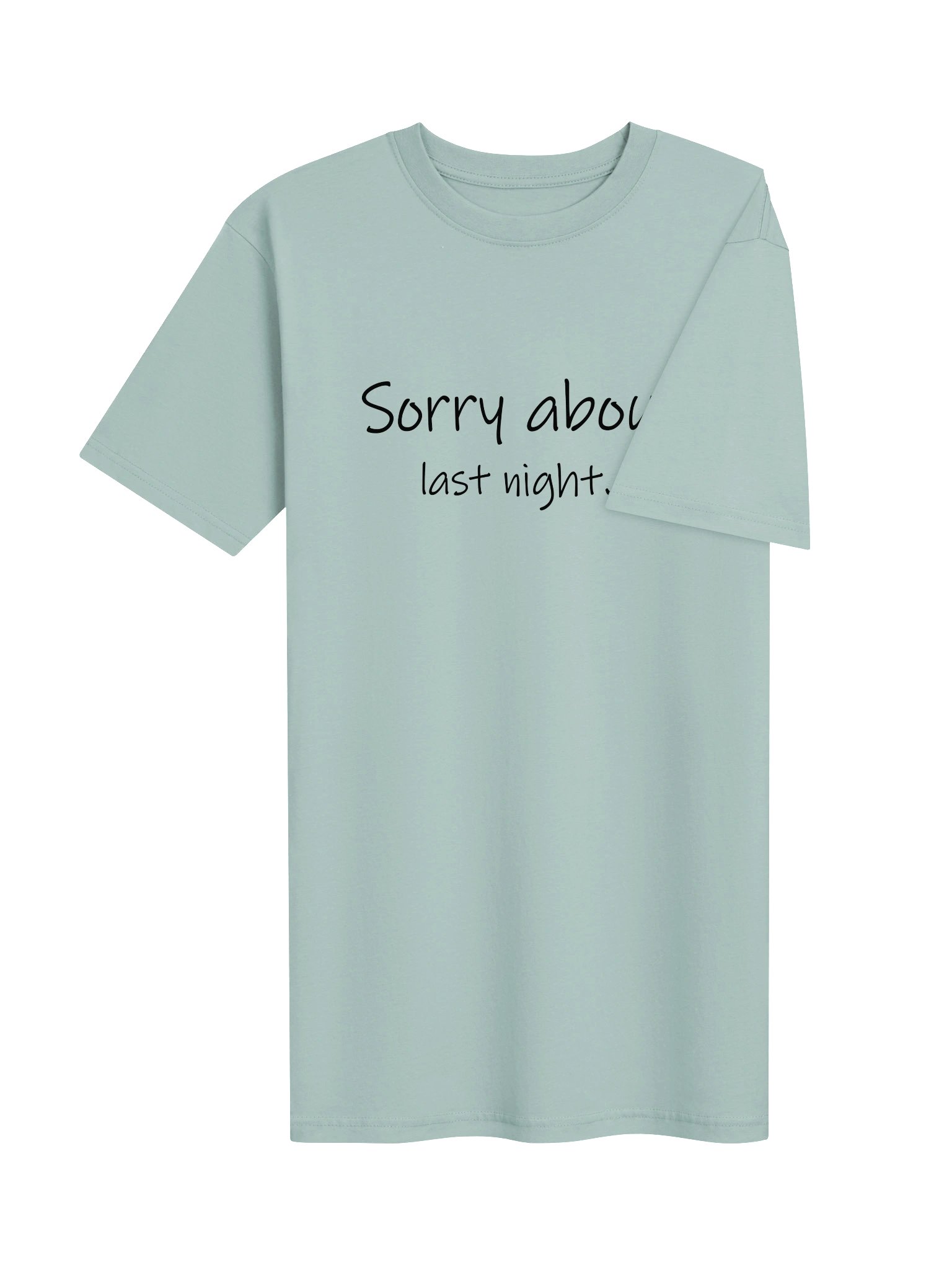 Sorry About Last Night Heavyweight Tee Lt product image (11)