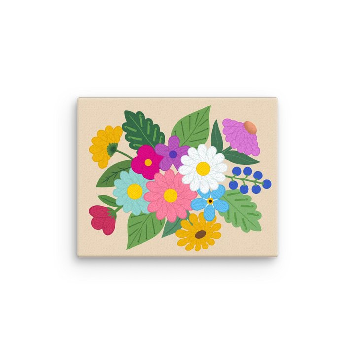 Floral Yarn Print on Canvas product image (1)