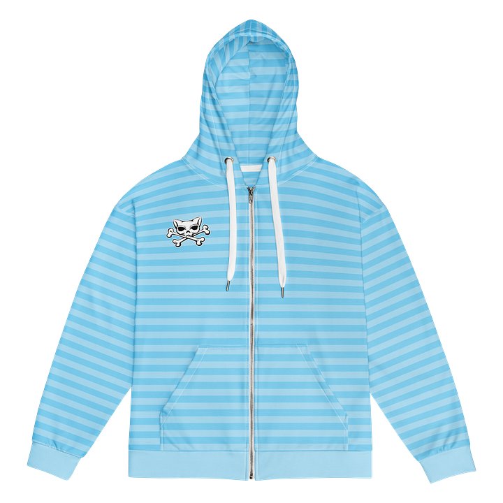 Light Blue Stripped Hoodie product image (1)