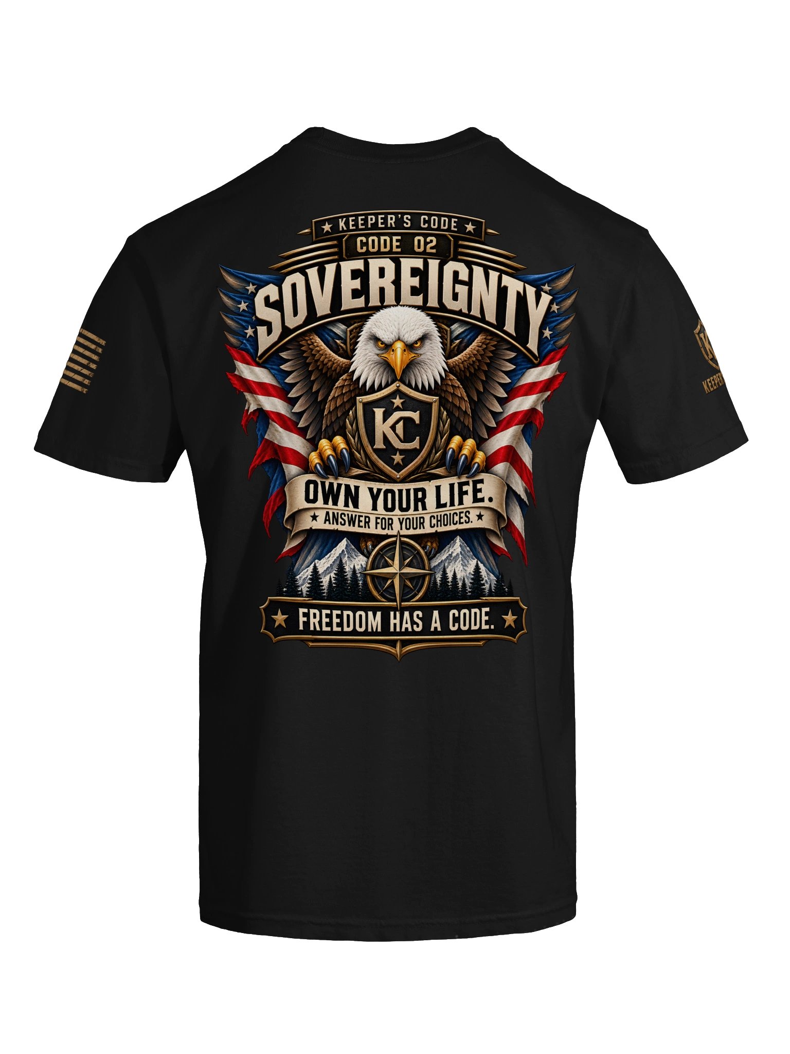 Keeper’s Code™ Men’s CODE 02 Sovereignty American Eagle T-Shirt product image (9)