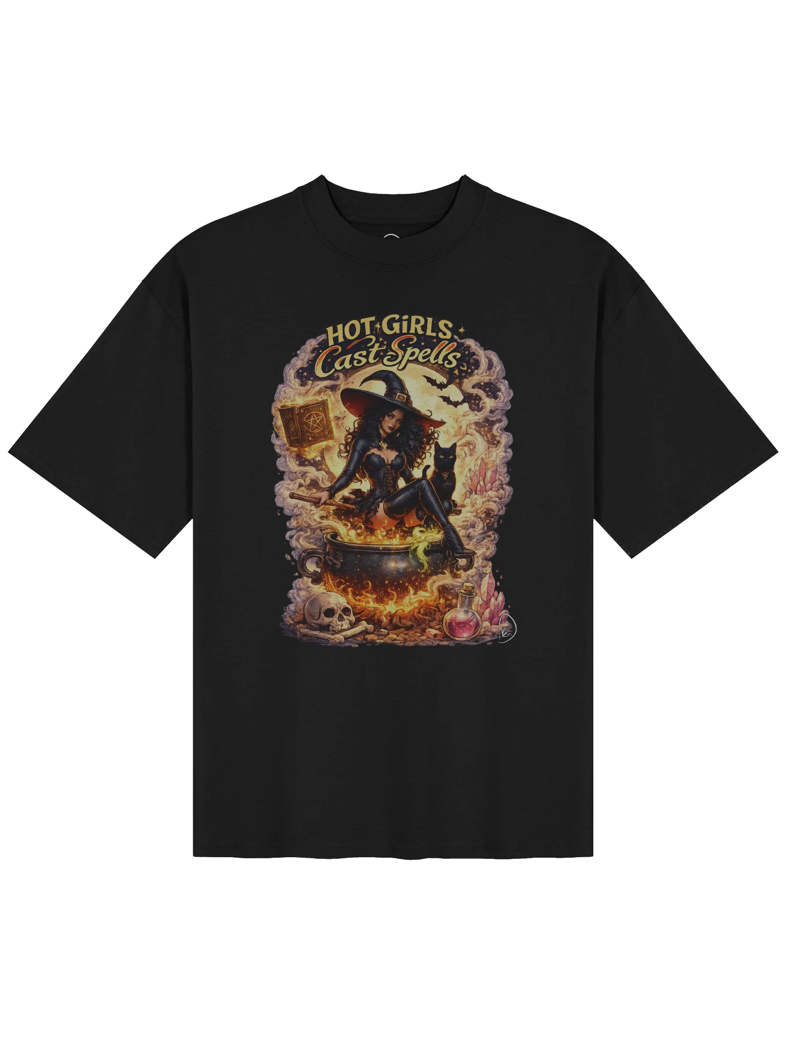 Hot Girls Cast Spells Oversized Tee product image (1)