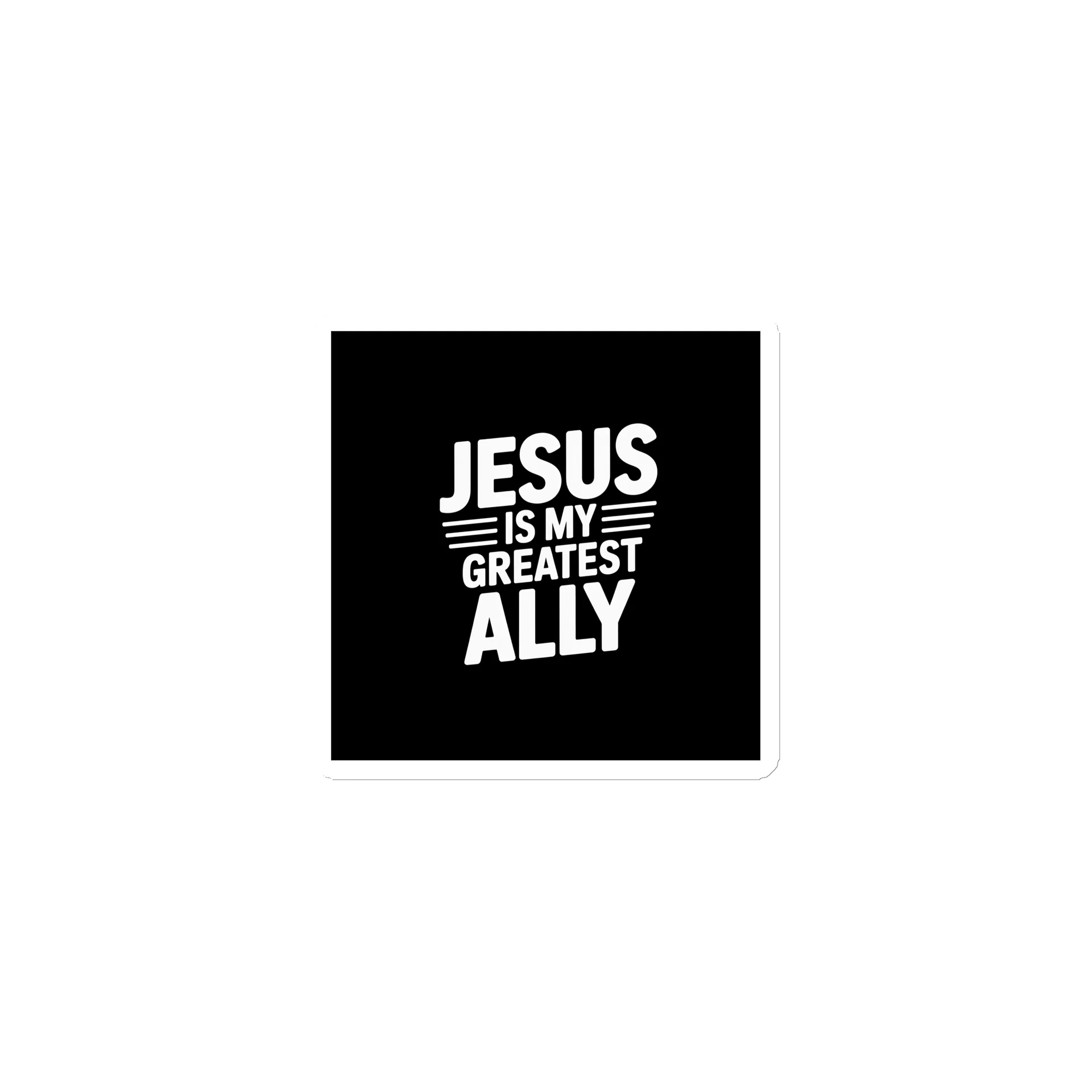 Jesus is My Greatest Ally Magnet product image (2)
