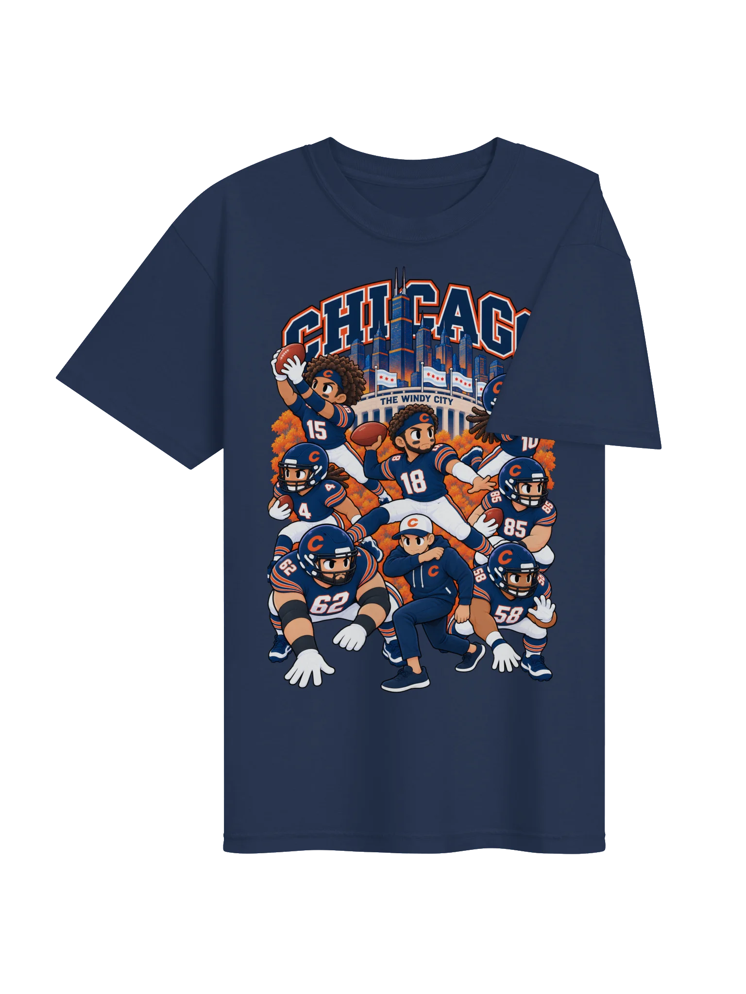 Chicago Football 2026 Animated Player T-Shirt product image (4)