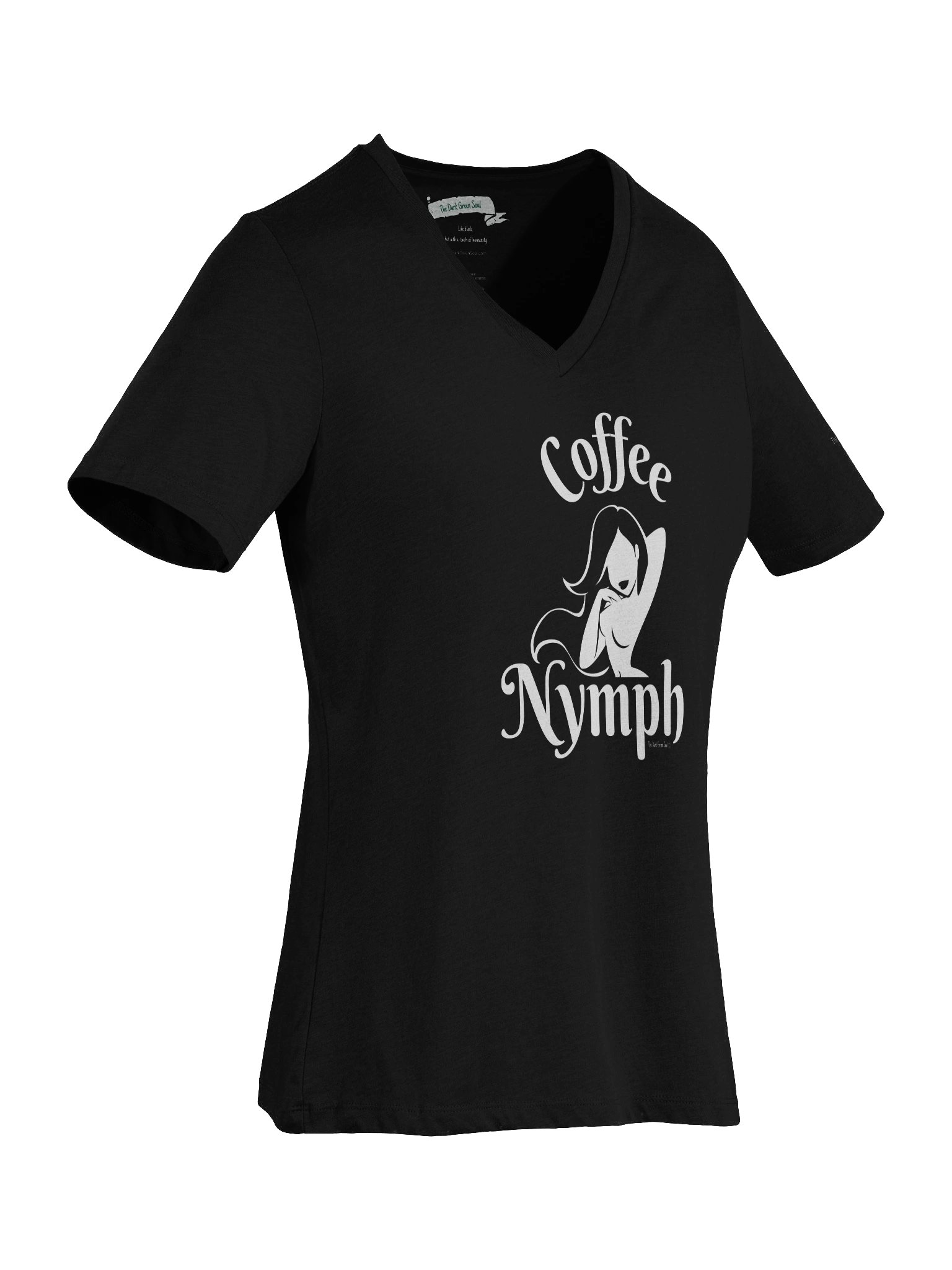 Coffee Nymph White - Women's V-Neck Tee product image (3)