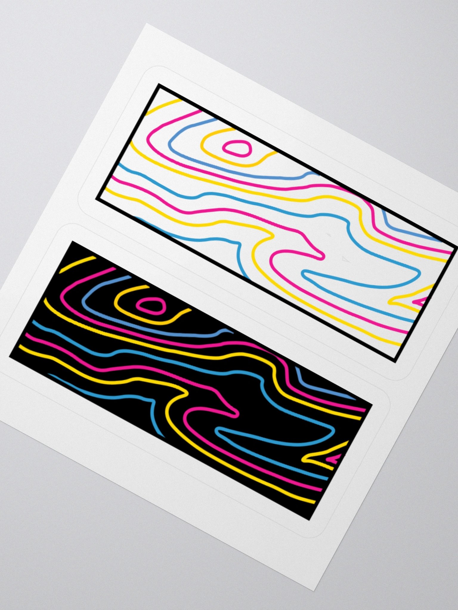 Topographic Pride- Pan stickers product image (2)