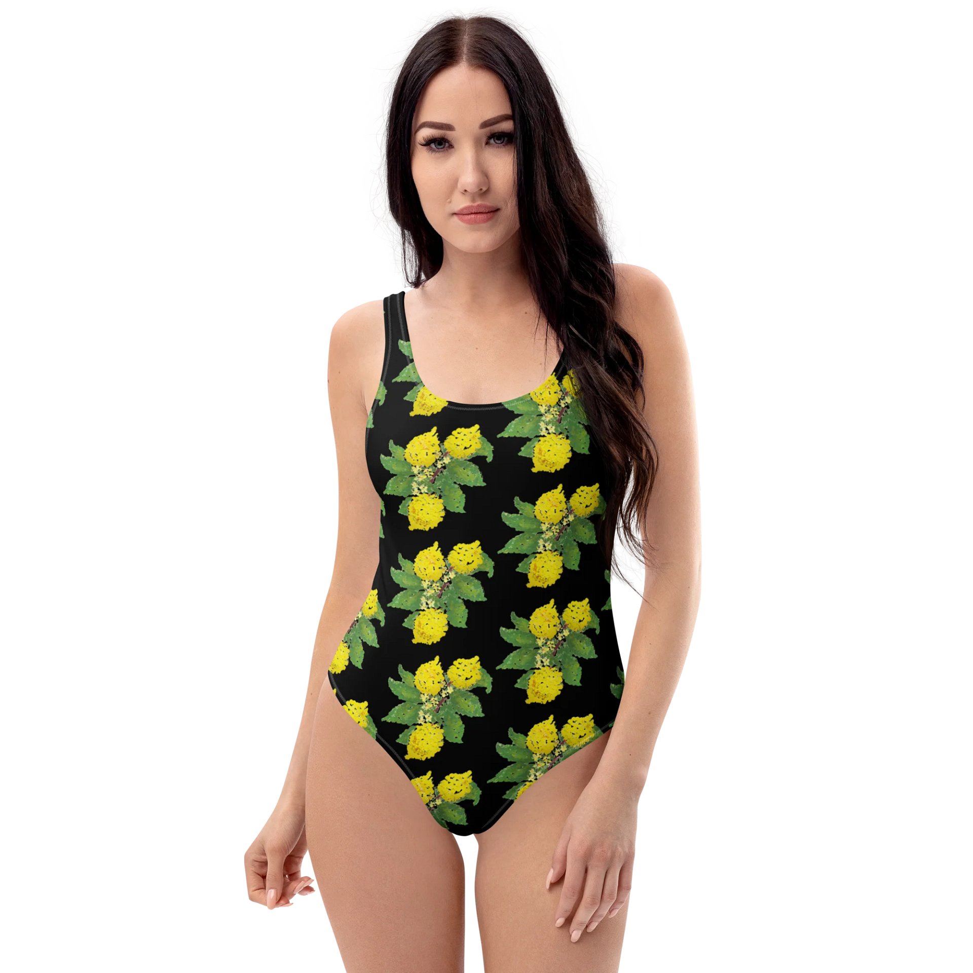 Lemon Love Black One-Piece Swimsuit product image (2)