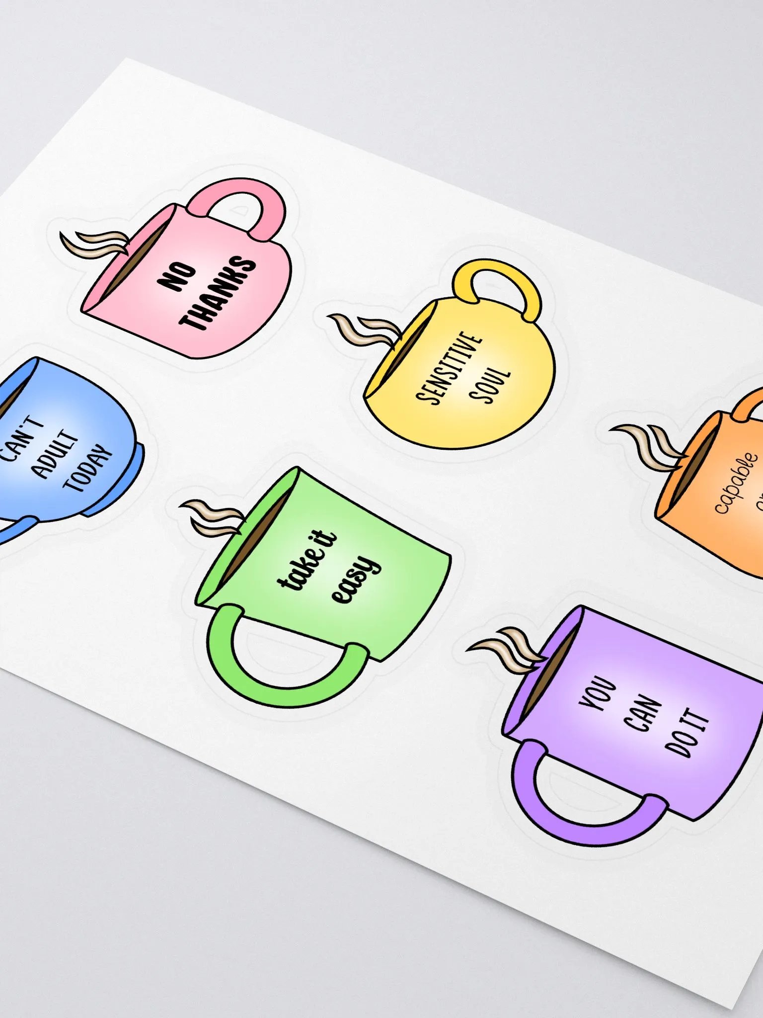 Cozy Cups Sticker Sheet product image (2)