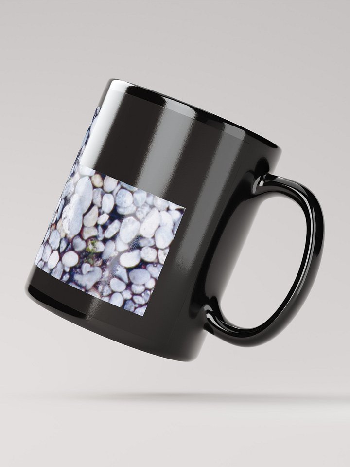 Cama Beach Rocks on black glossy mug product image (2)