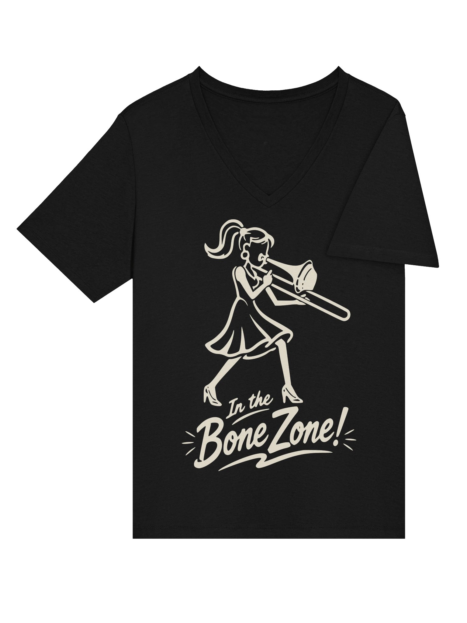 In the Bone Zone! Women's V-Neck Tee product image (29)