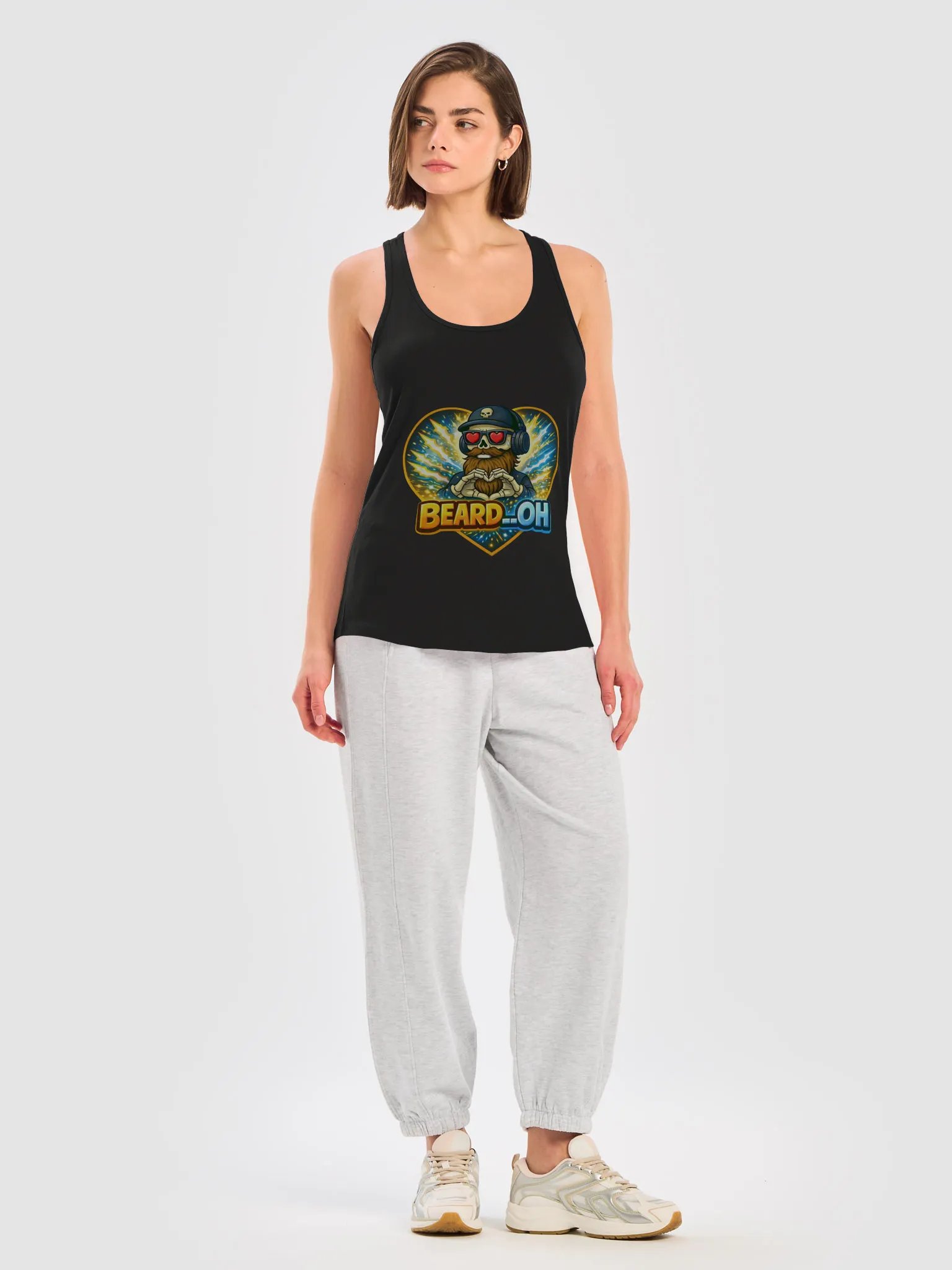 Beard__Oh Racerback Tank Top product image (3)