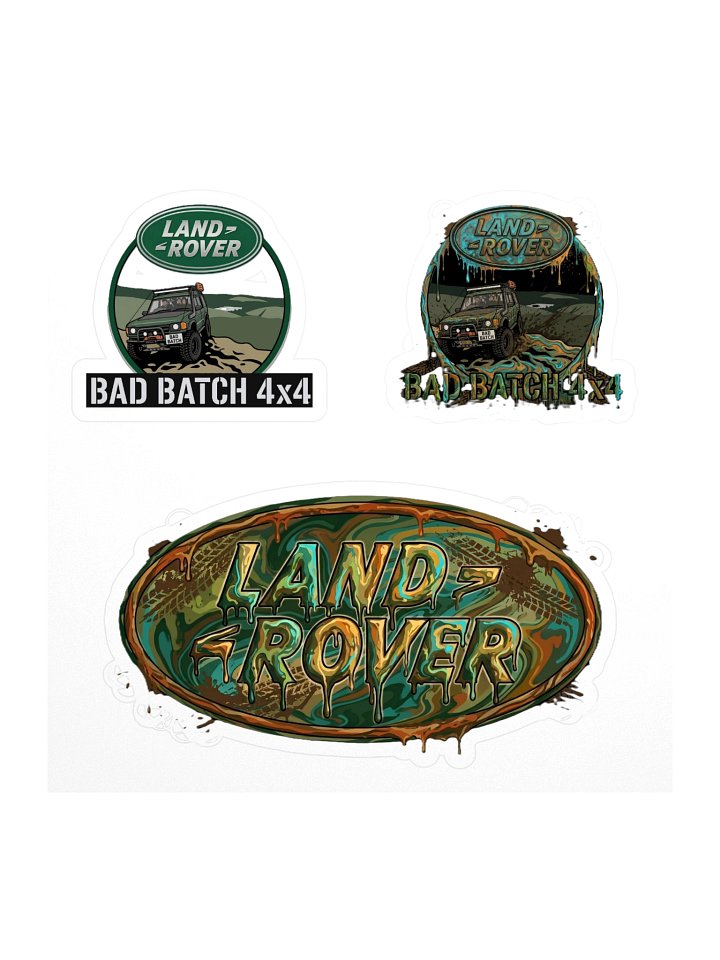 Bad Batch 4x4 Land Rover Kiss Cut Stickers product image (1)