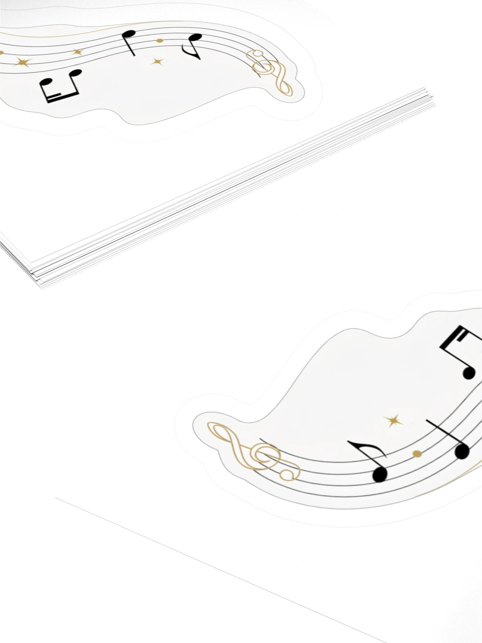 Abstract Music Notes Kiss Cut Sticker product image (11)