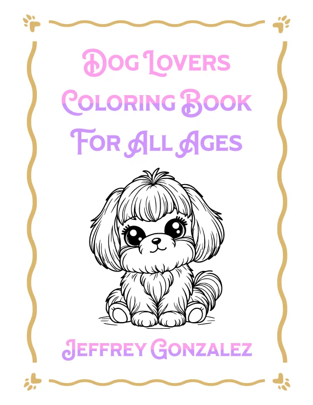 Dog Lovers: Coloring Book For All Ages - Printable E-Book PDF product image (1)