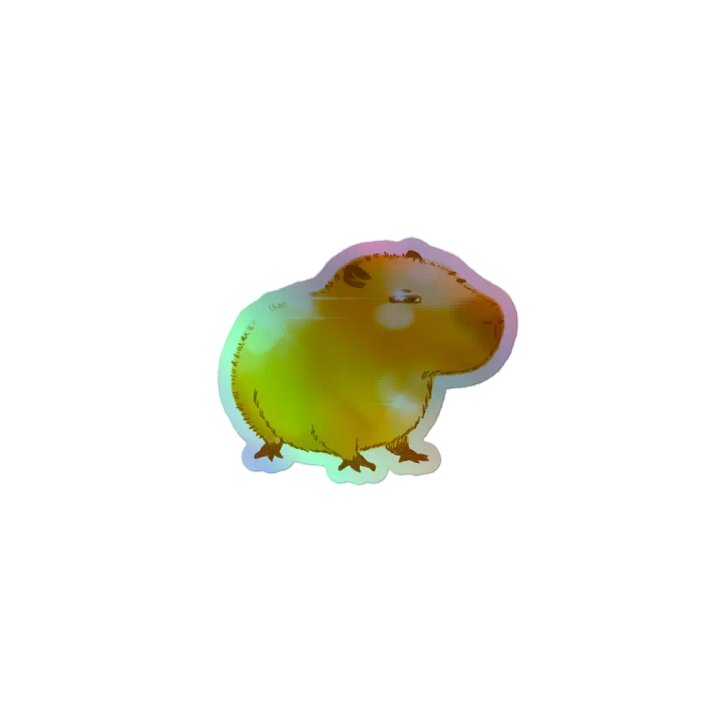 CapyKappaning Shiny Sticker product image (1)