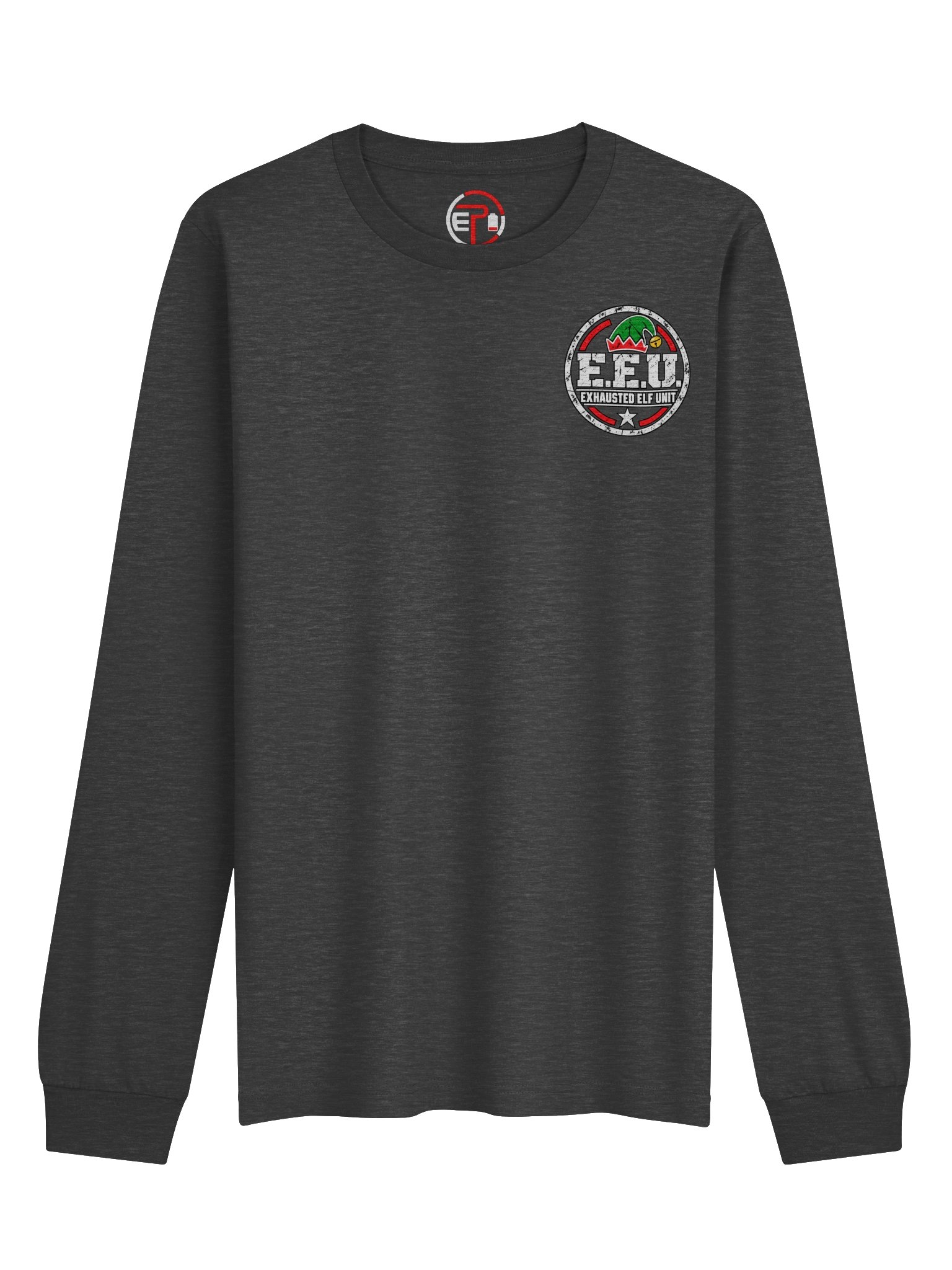 Exhausted Elf Unit Crew | Women's Long Sleeve Tee product image (1)