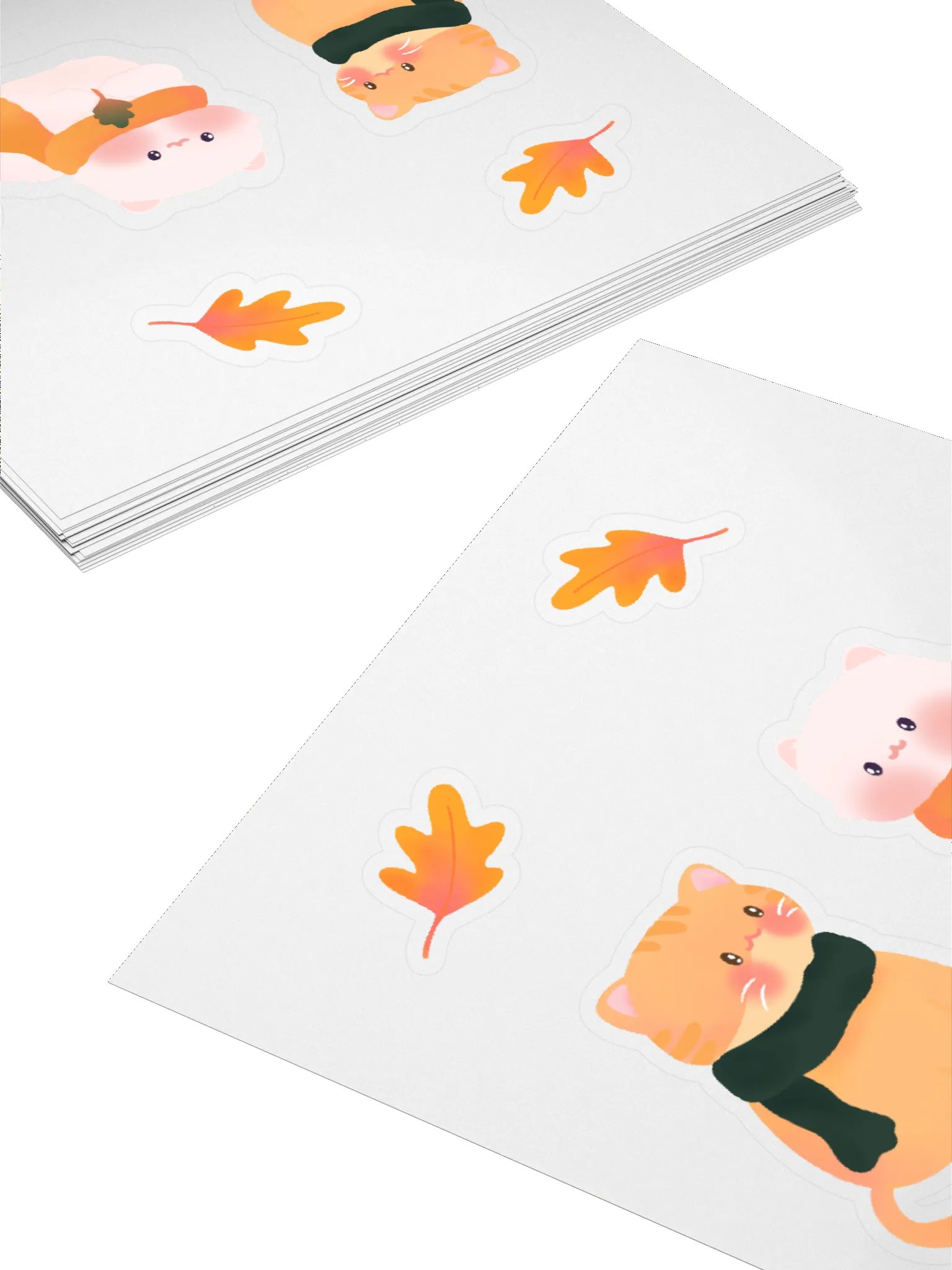 Autumn Cats Vinyl Stickers product image (4)