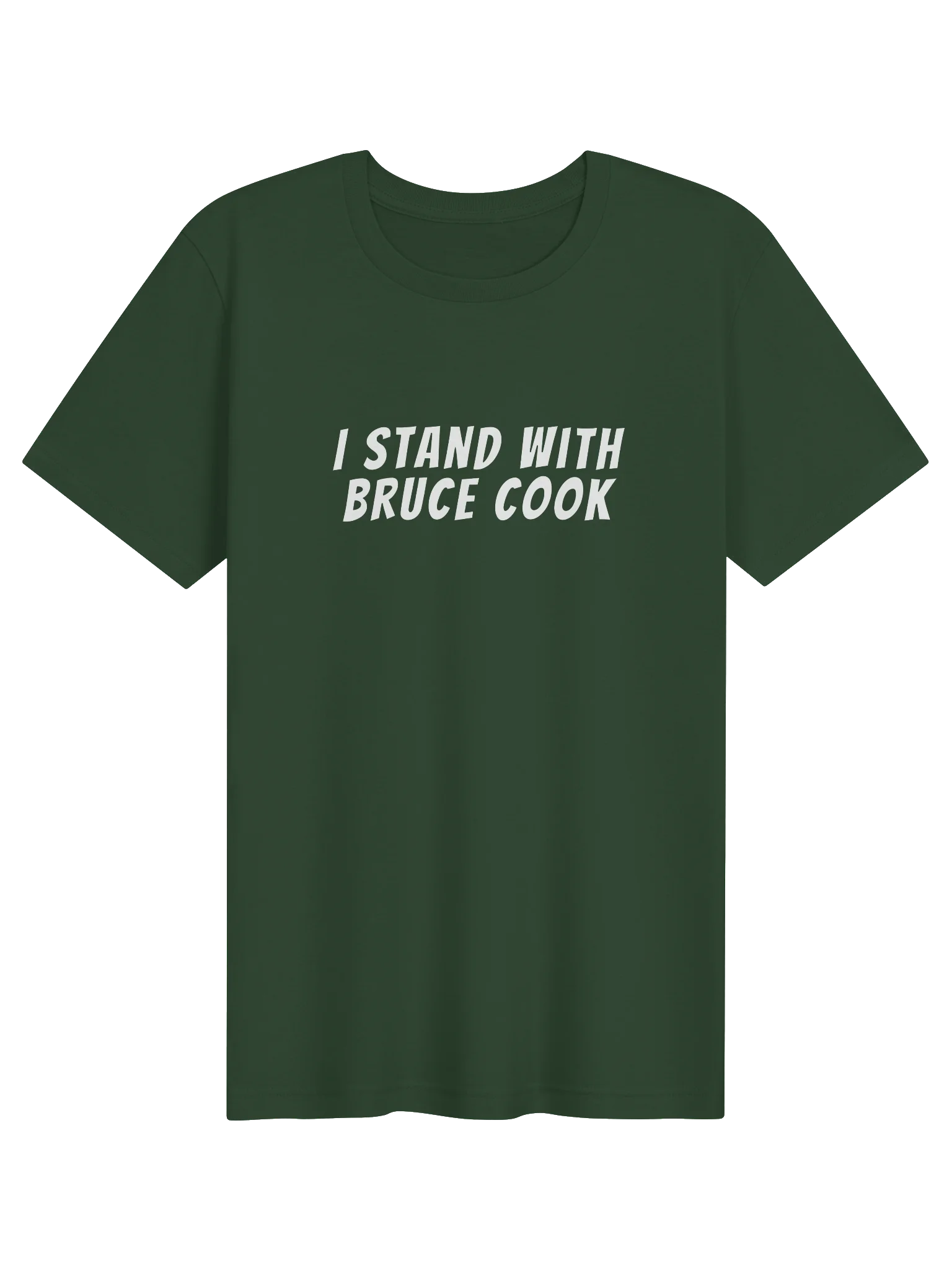 I Stand With Bruce Cook Supersoft Tee - White Logo product image (1)