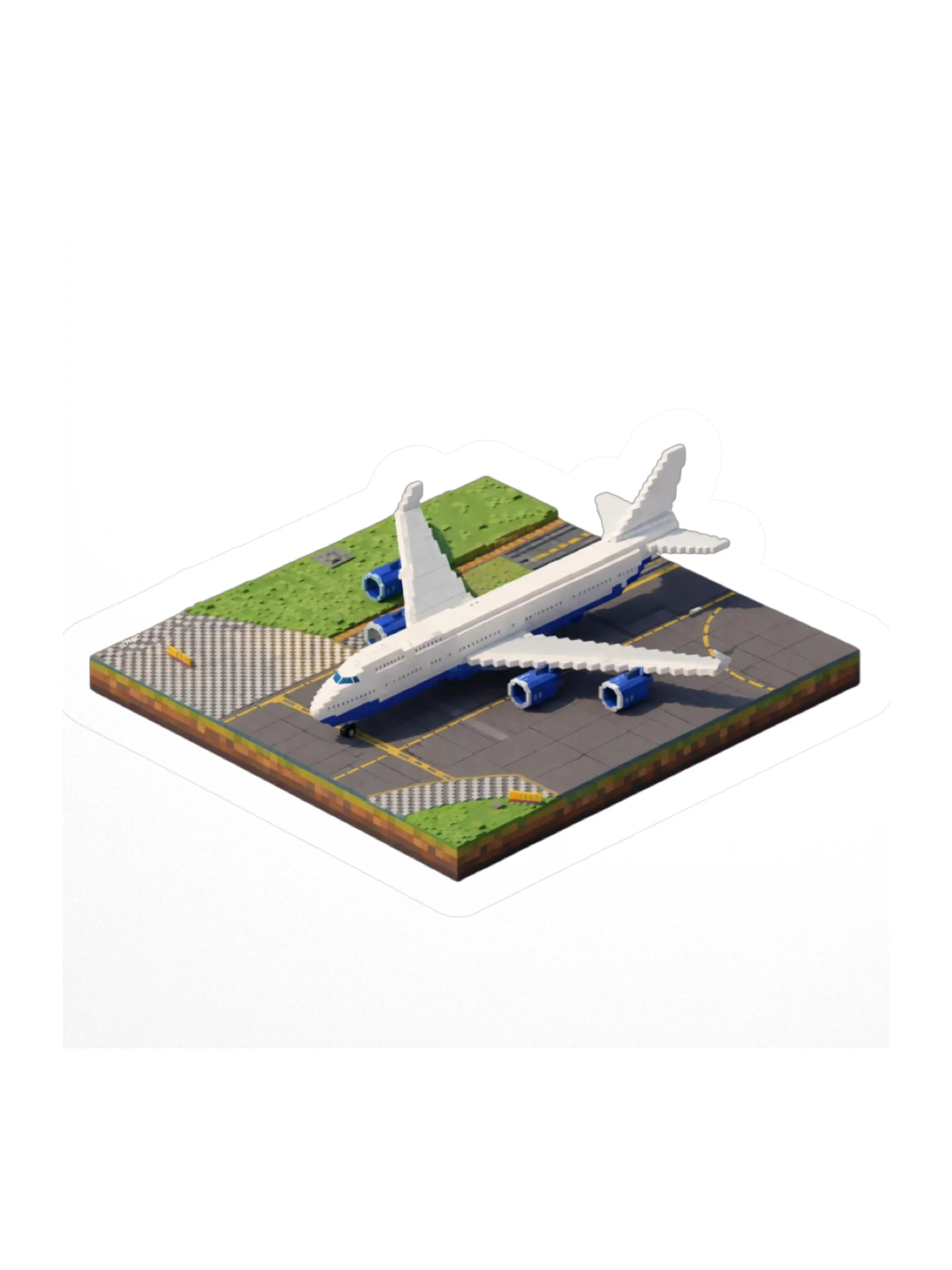 White Boeing 747 Sticker product image (1)