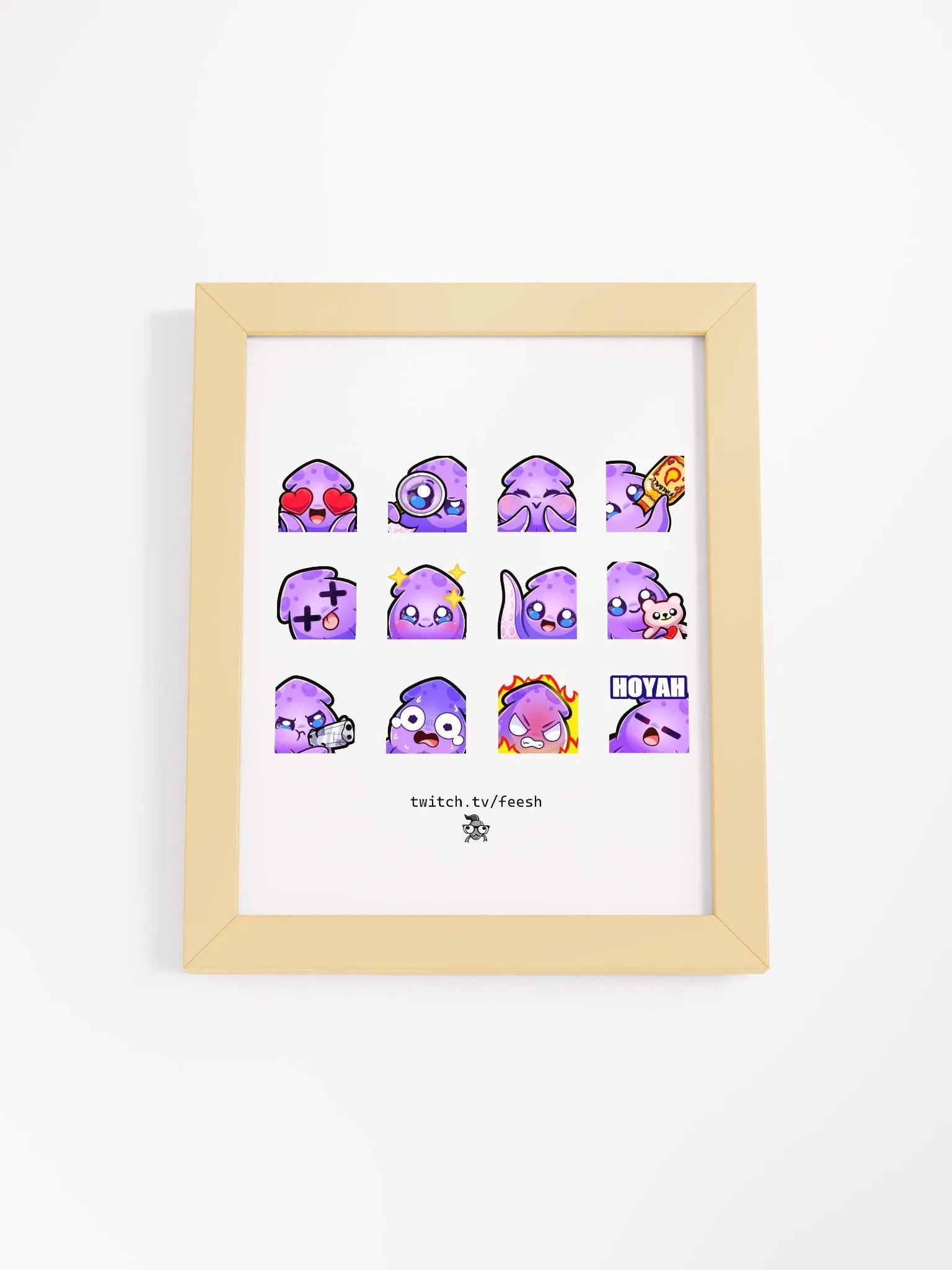 Squid Emote Set Poster product image (10)