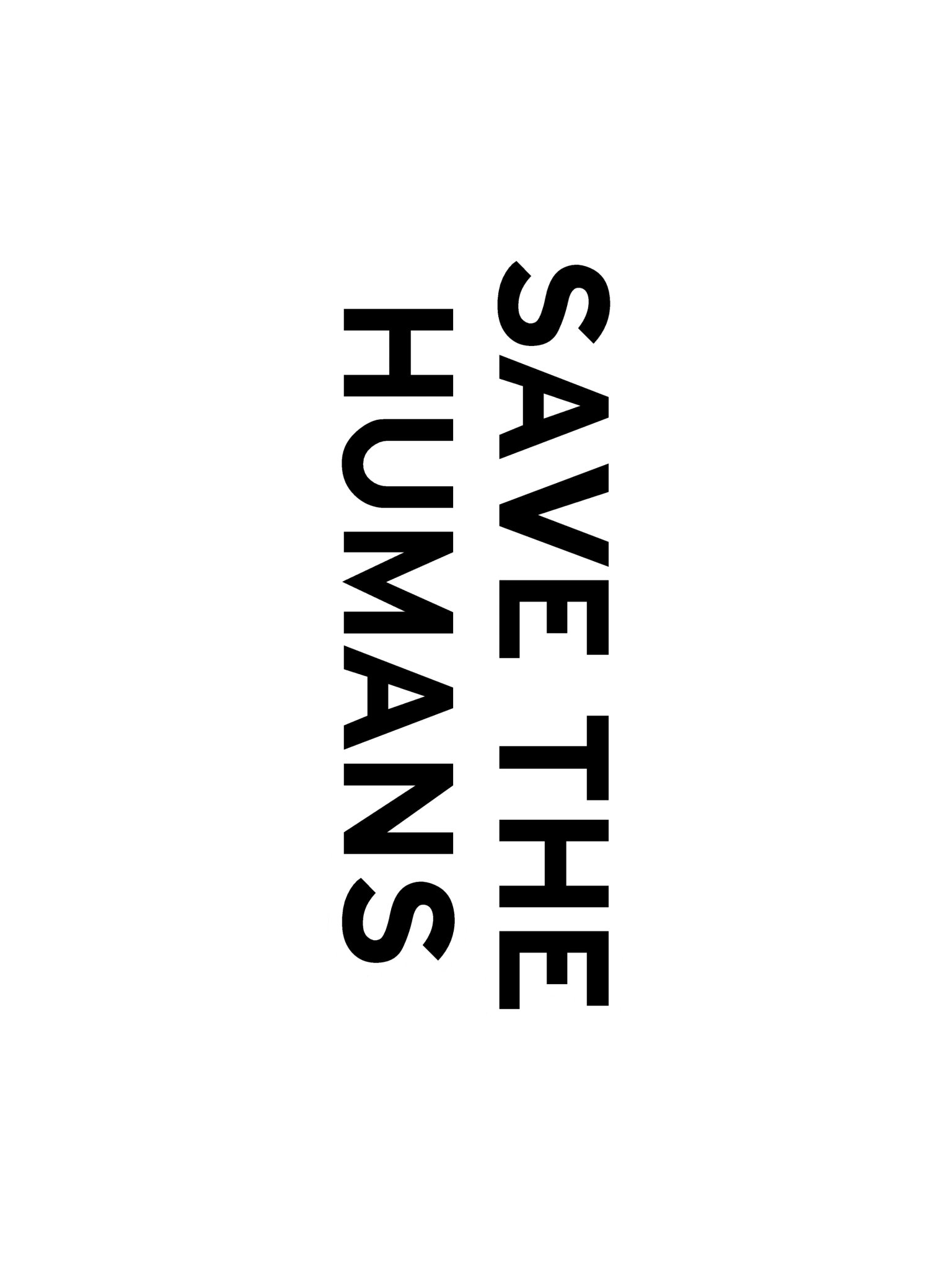 Save the Humans Sticker product image (3)