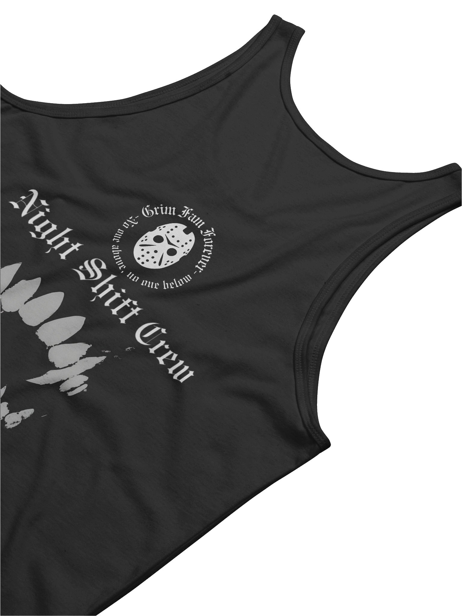 GRIM FAM — HALLOWEEN HORROR DROP: VAMPIRE DIVISION - NIGHT SHIFT CREW - SINGLET - #2 Black / Navy / Blue / Red / Grey product image (5)