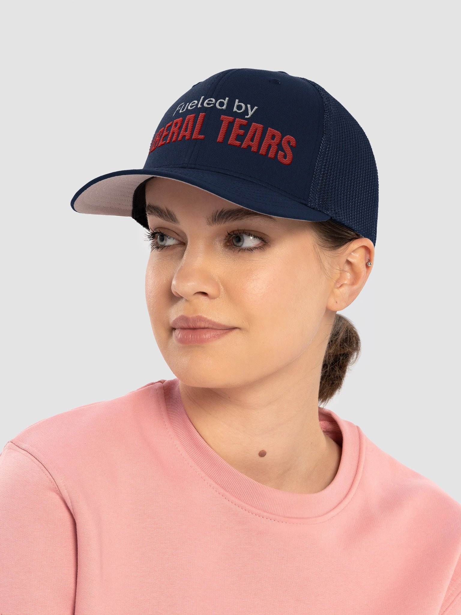 Bold Red 'LIBERAL TEARS' Trucker Hat product image (16)