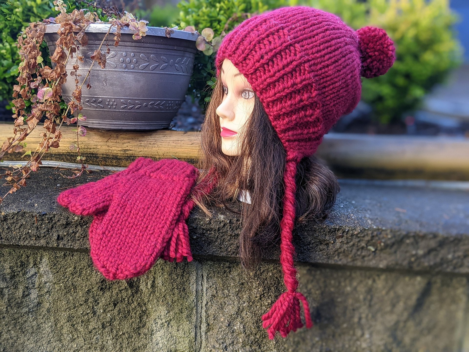 Red Riding Hood Knit Hat Pattern product image (6)