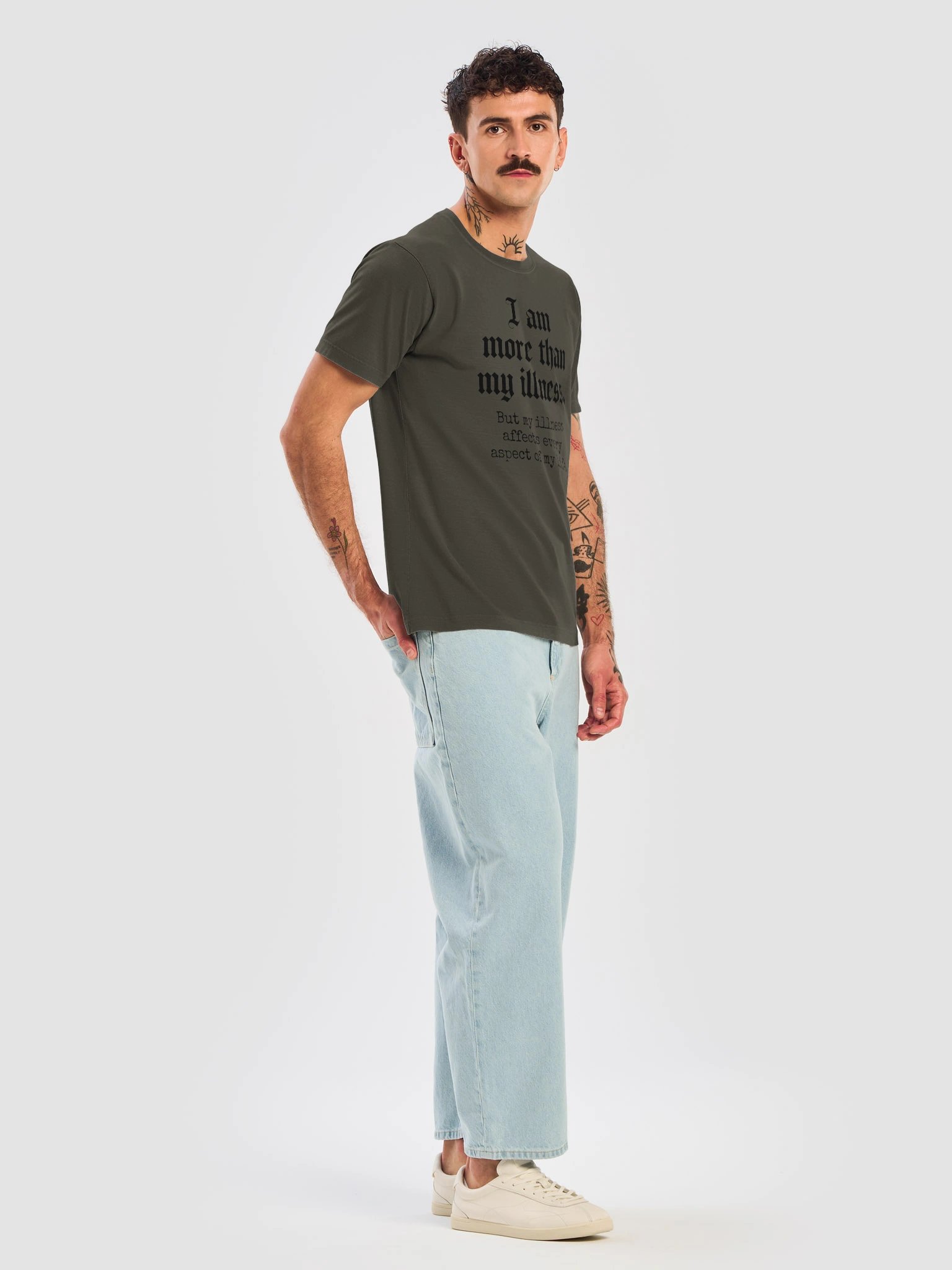 I Am More Than My Illness Shirt | Oversized Chronic Illness Awareness Tee product image (8)