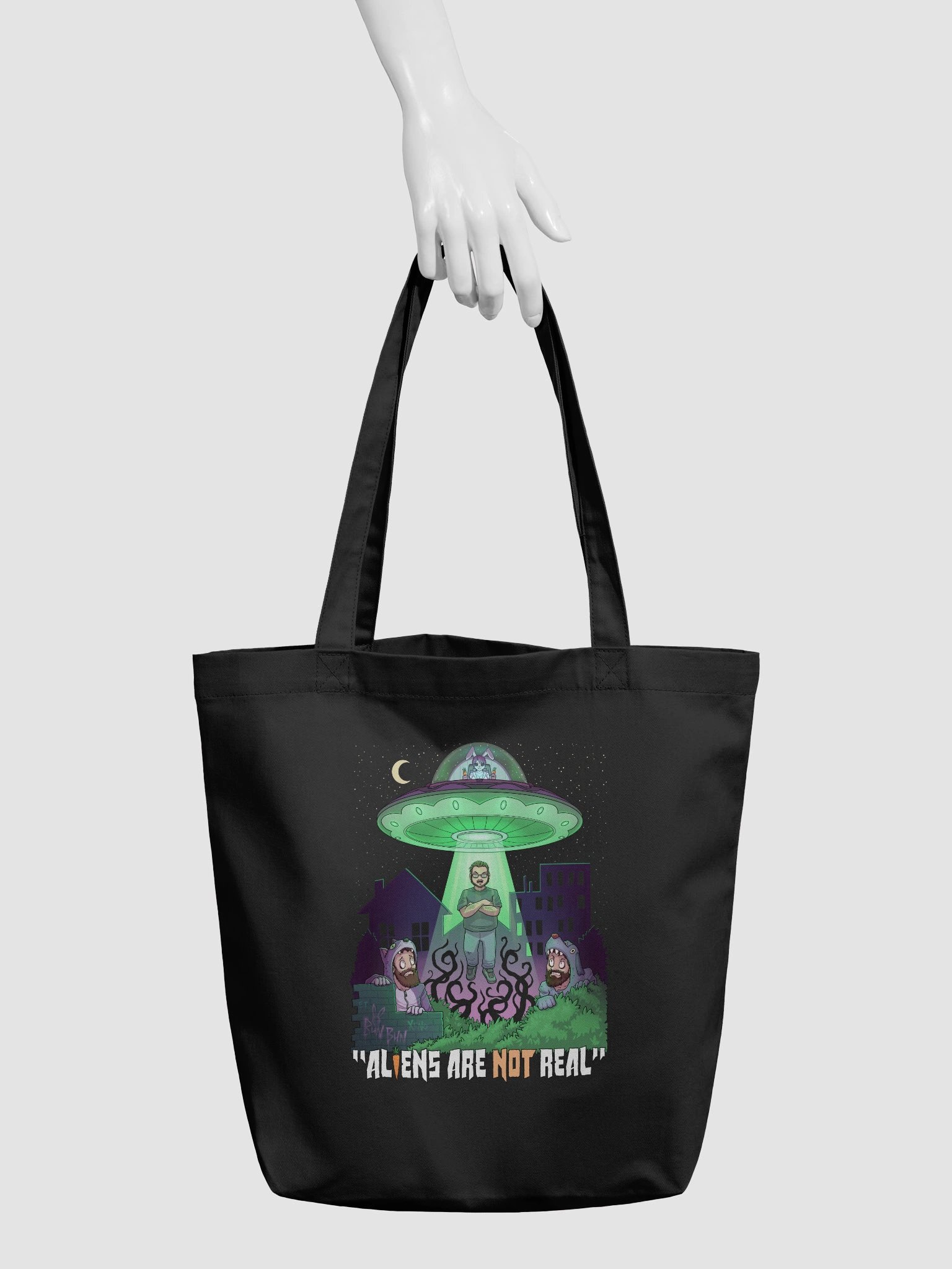 Aliens Are NOT Real Tote Bag product image (3)
