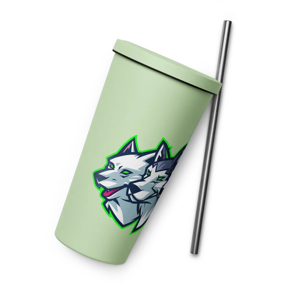 4 Dogs Tumbler with straw! product image (9)