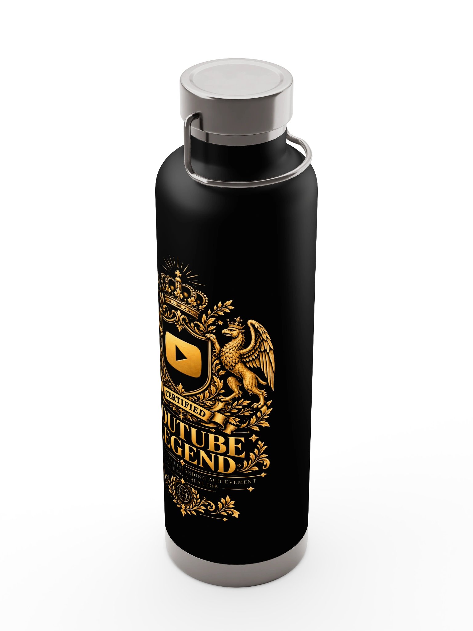 The YouTube Legend Heraldic Water Bottle product image (7)