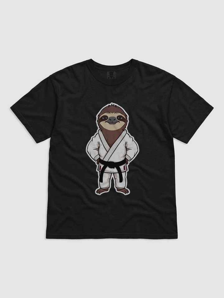 Funny Sloth in a Brazilian Jiu-Jitsu white Gi T-Shirt product image (1)