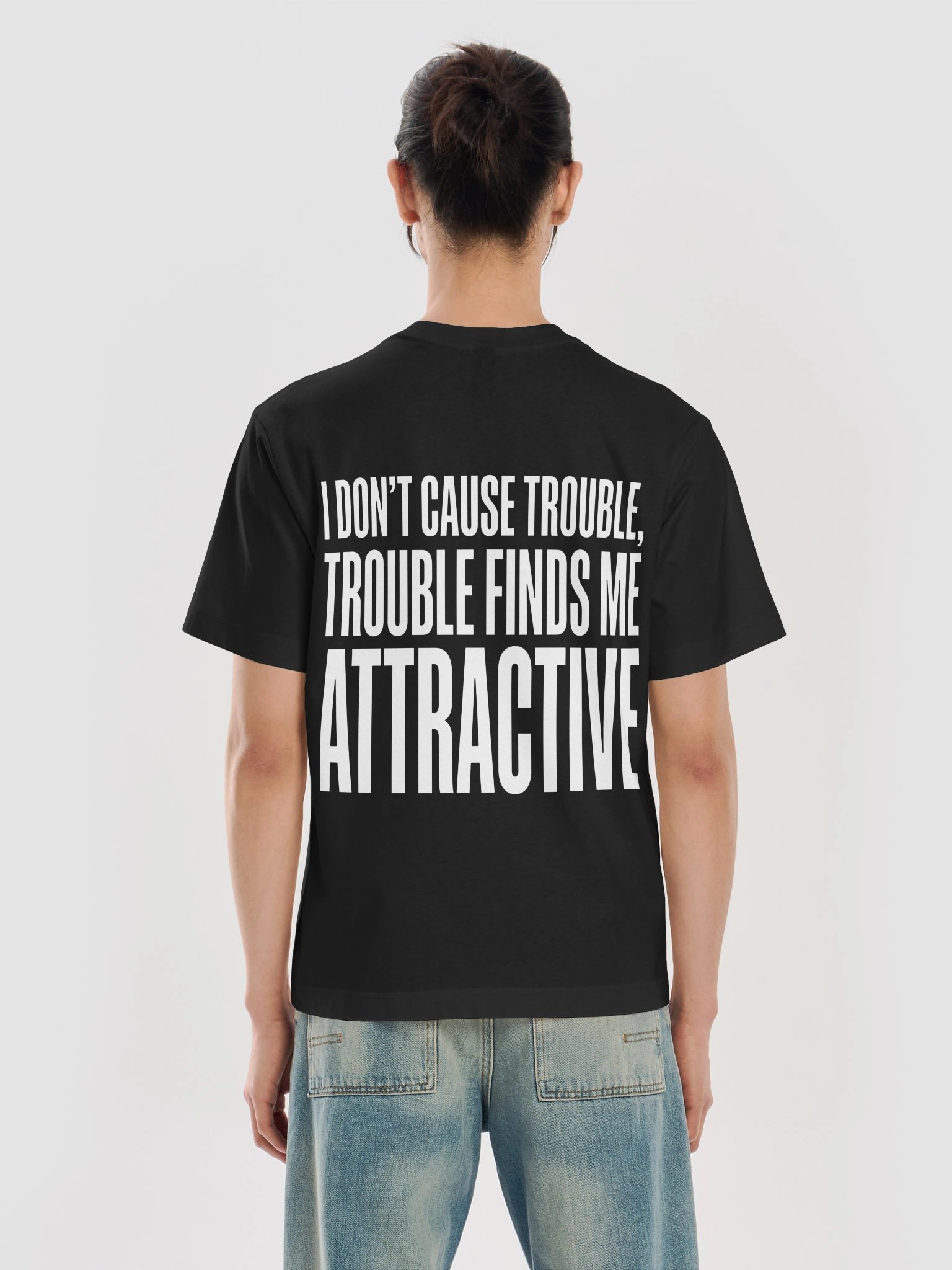 Trouble Finds Me Attractive Bold Text product image (3)