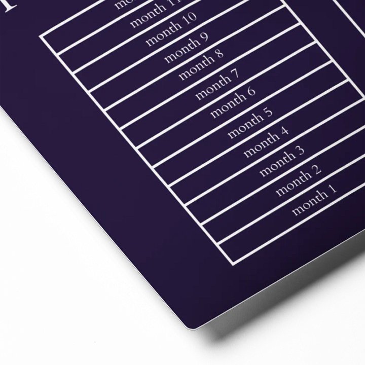 HIGHFALUTIN ANNUAL RENT TRACKER (white design 5) product image (2)