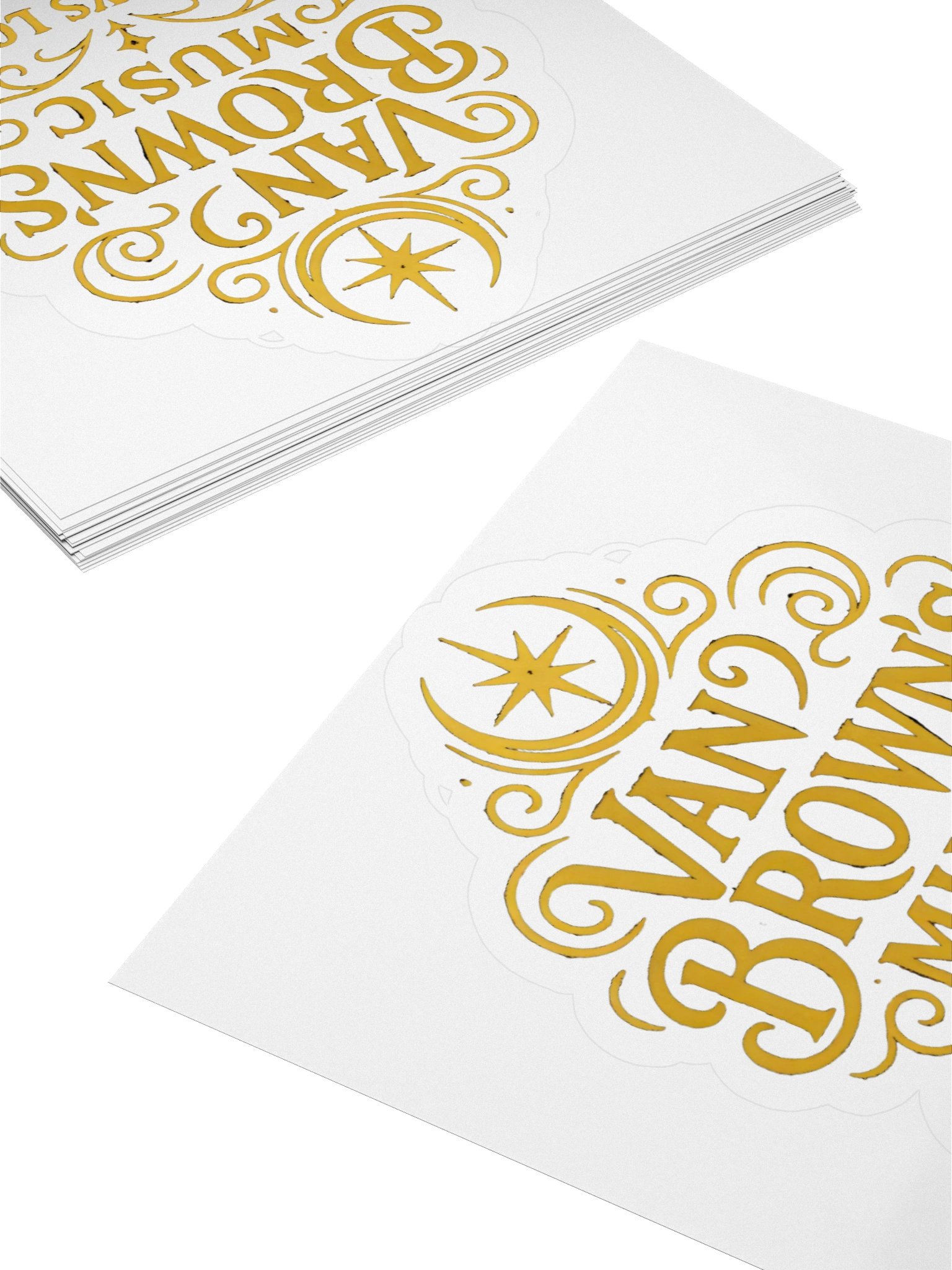 Golden Logo Kiss-Cut Vinyl Stickers product image (11)