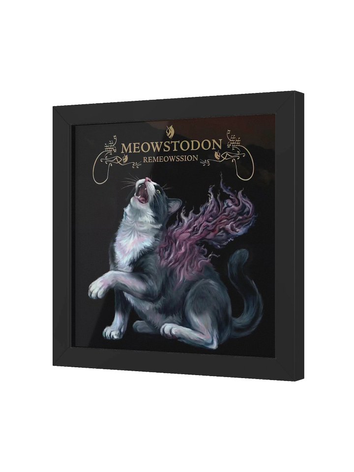 MEOWSTODON REMEOWSSION FRAMED POSTER product image (2)