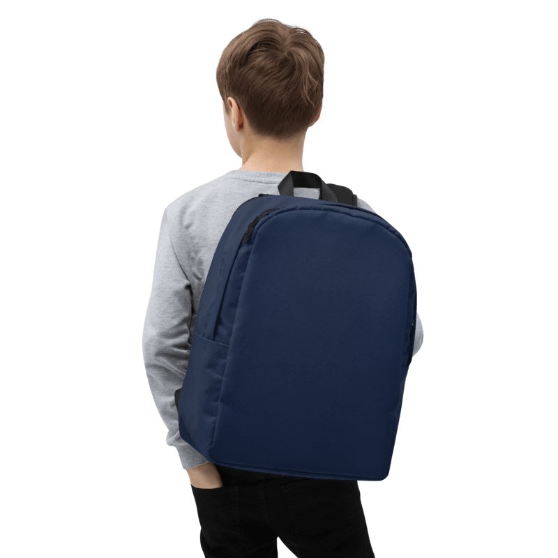 Customizable Minimalist Blue Backpack product image (1)