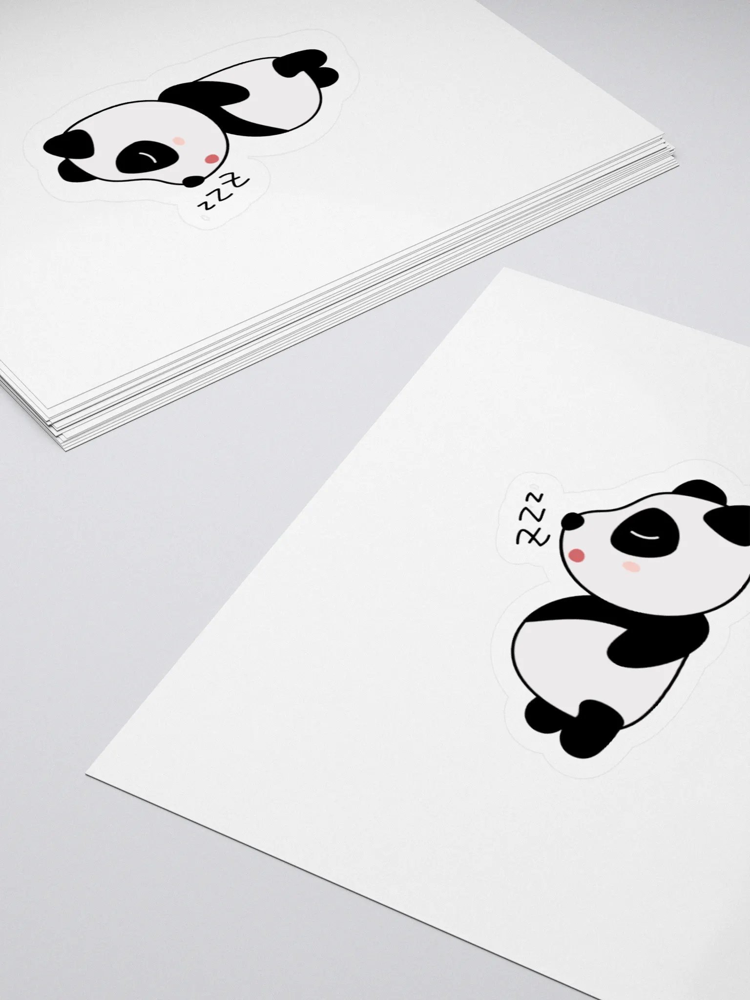 sleepy panda sticker product image (4)