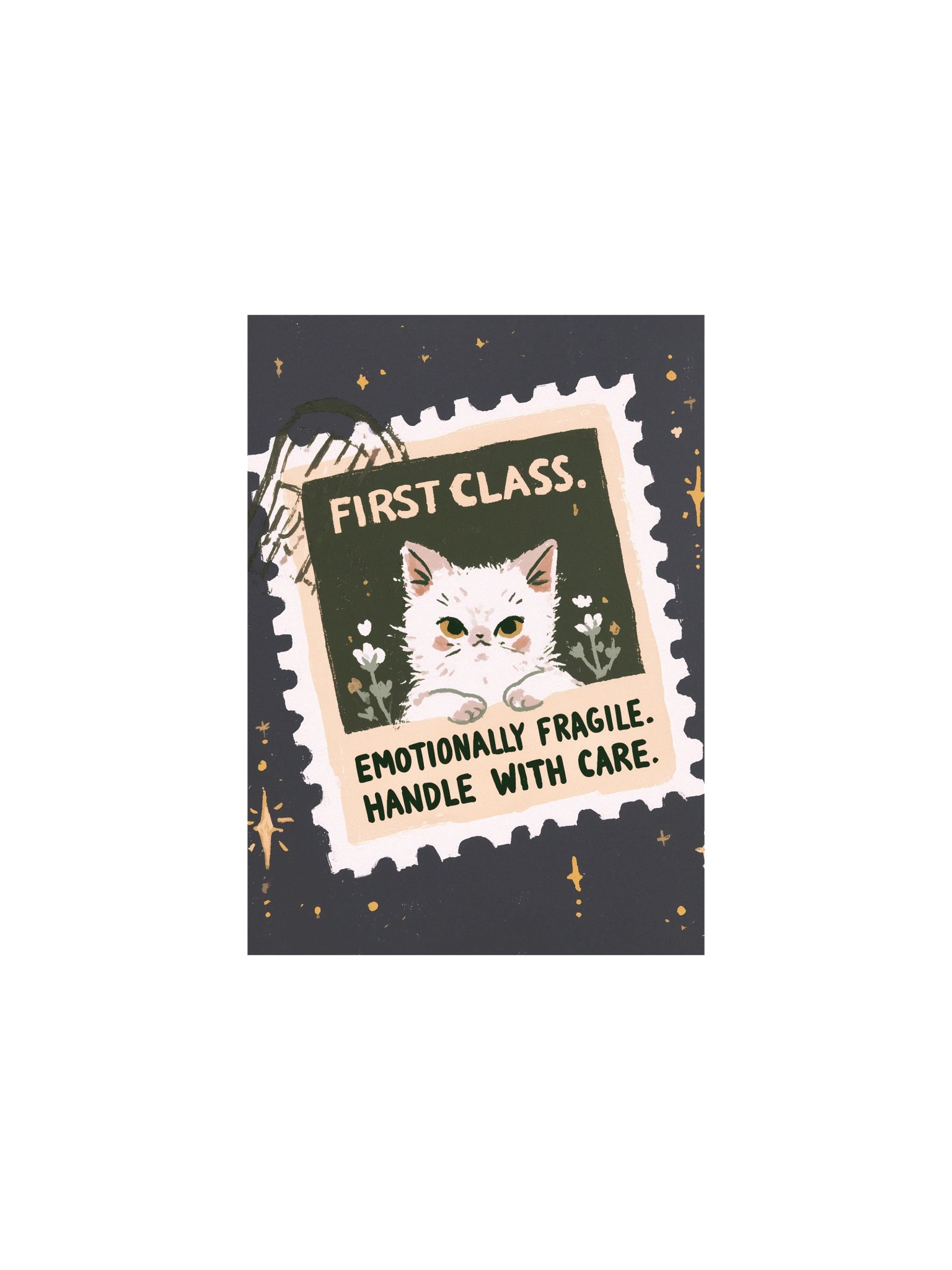 First Class Fragile Cat Poster product image (1)