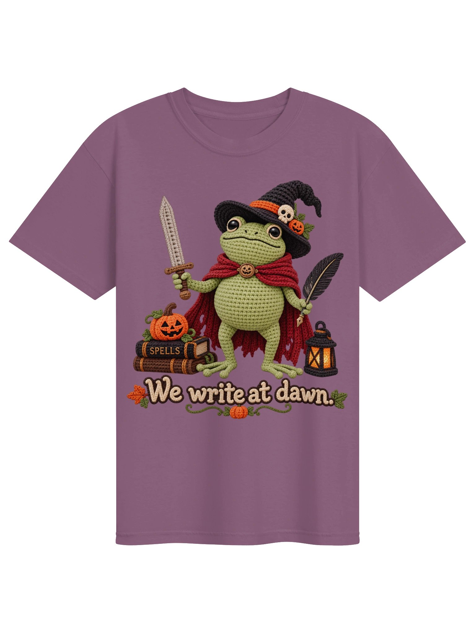 We Write at Dawn – Crochet Halloween Frog Wizard Design product image (3)