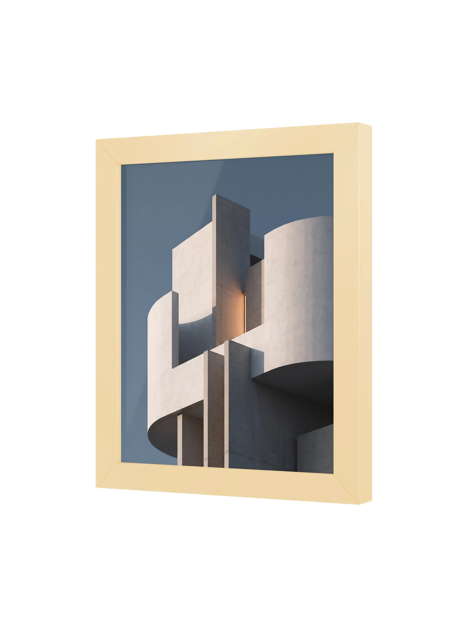 Blue Hour Structure - Surrealist Architectural Wall Art product image (3)