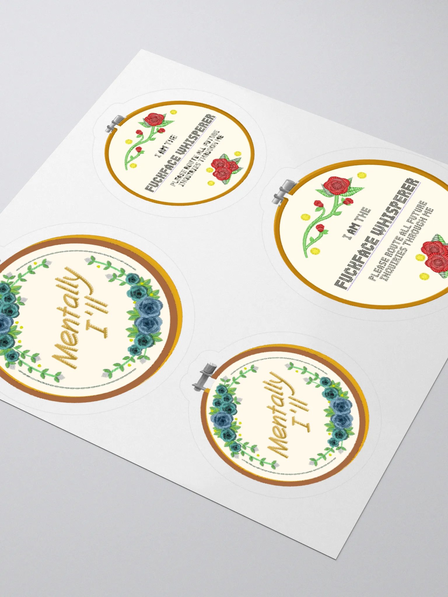 The Beauty of Embroidery sticker product image (3)